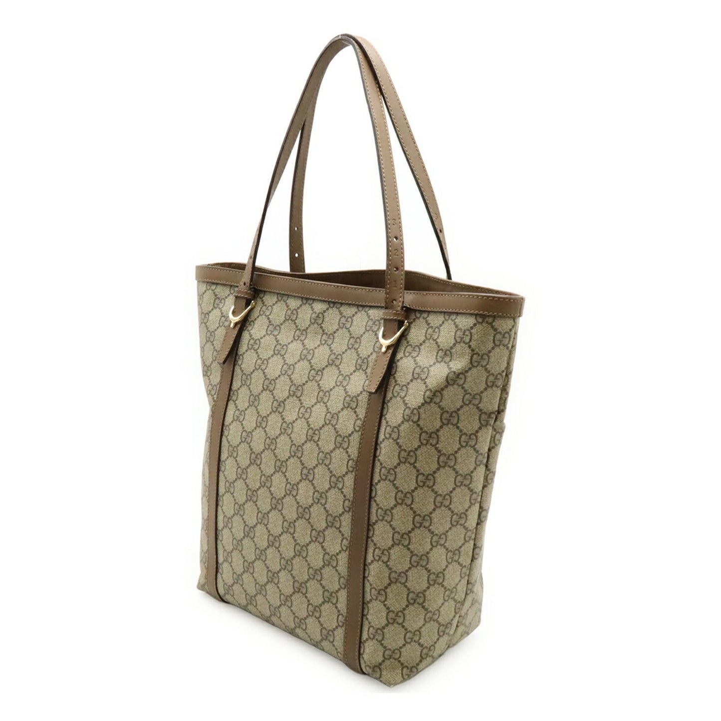 Gucci Brown Khaki Gg Supreme Shoulder Bag Tote Bag ( )