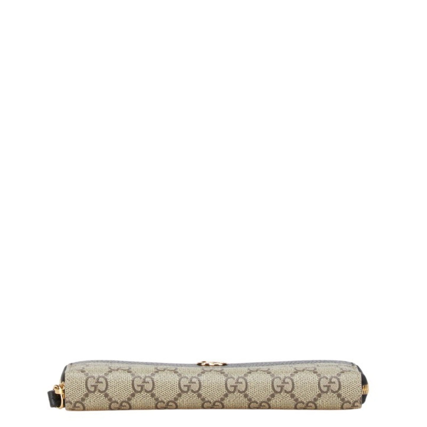 Gucci Beige Black Pvc Leather Long Wallet (Bi-Fold) ( )