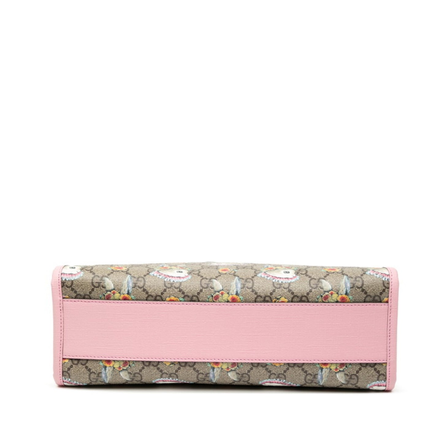 Gucci Beige Multi-Color Pink Pvc Leather Handbag Shoulder Bag ( )