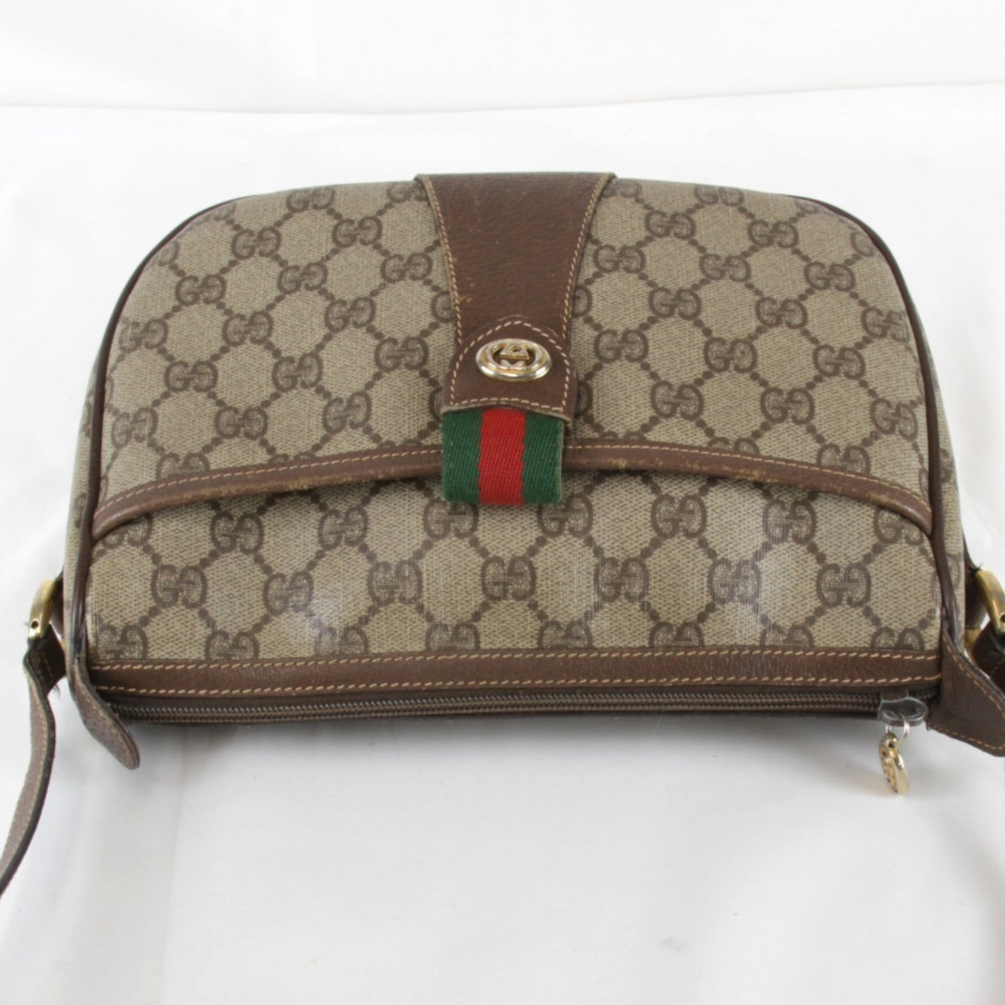 Gucci Brown Gg Supreme Shoulder Bag ( )