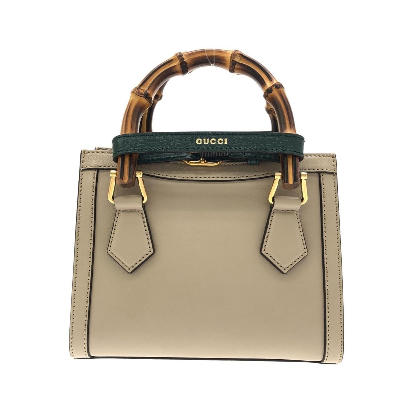 Gucci Beige Leather Handbag ( )