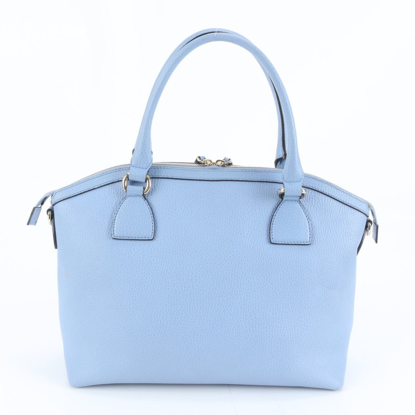 Gucci Light Blue Leather Handbag Tote Bag ( )