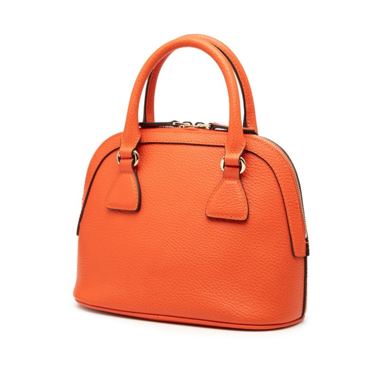 Gucci Orange Leather Handbag Shoulder Bag ( )