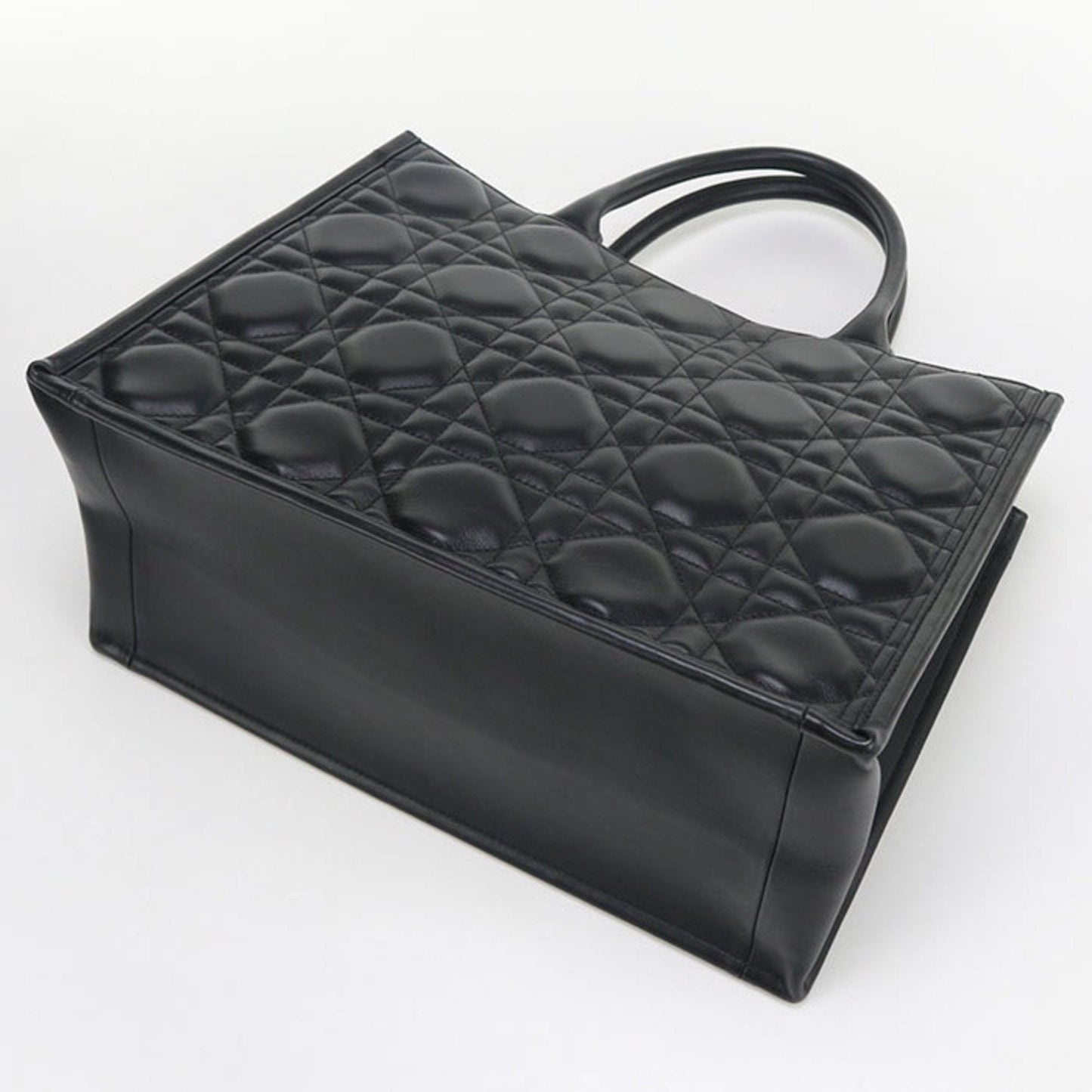 Christian Dior Black Leather Tote Bag ()