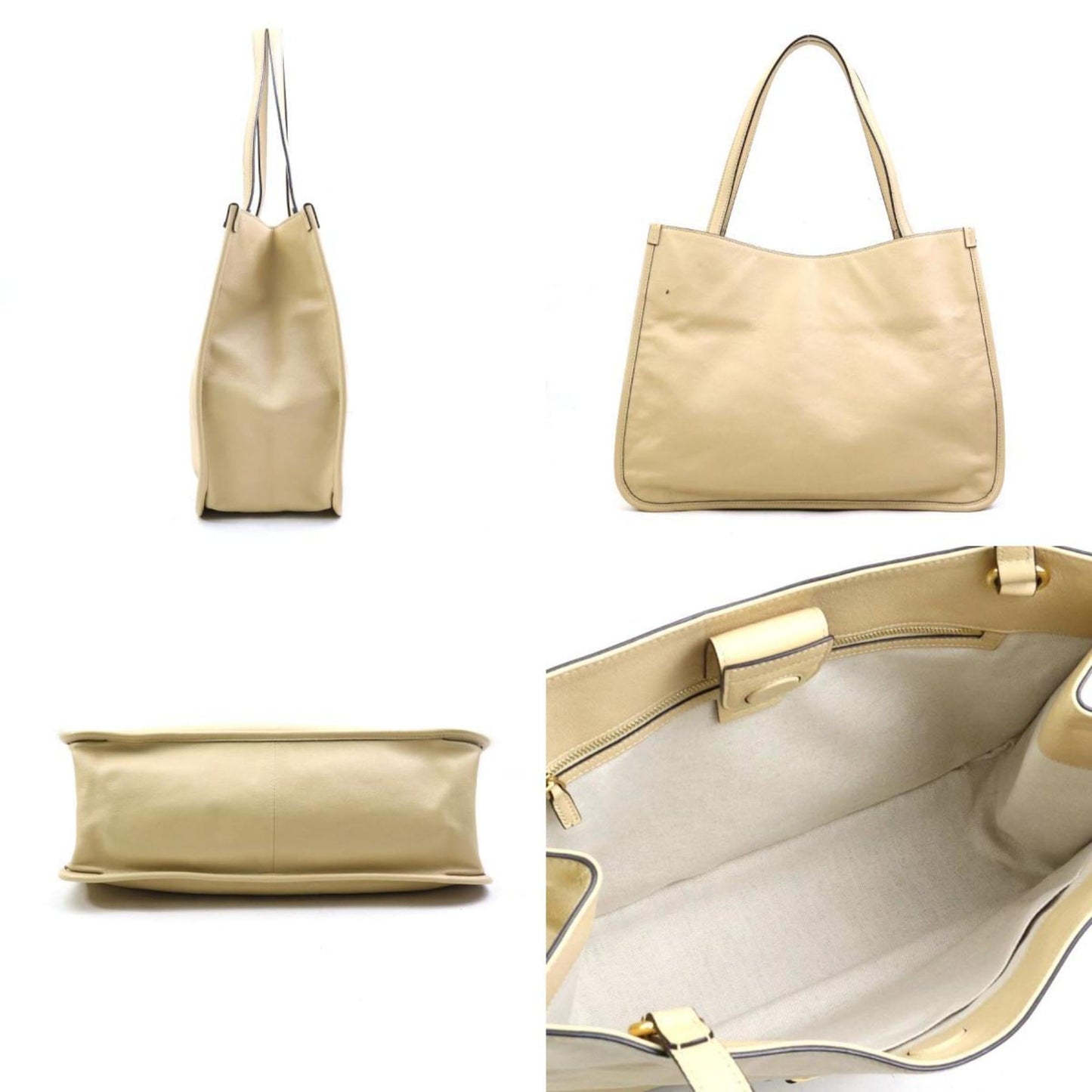 Gucci Beige Leather Shoulder Bag ( )