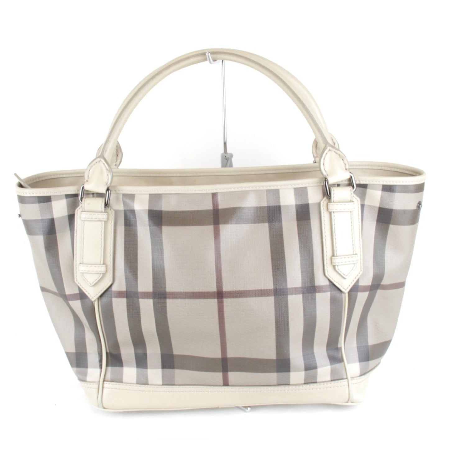 Burberry Beige Pvc Handbag Tote Bag ( )