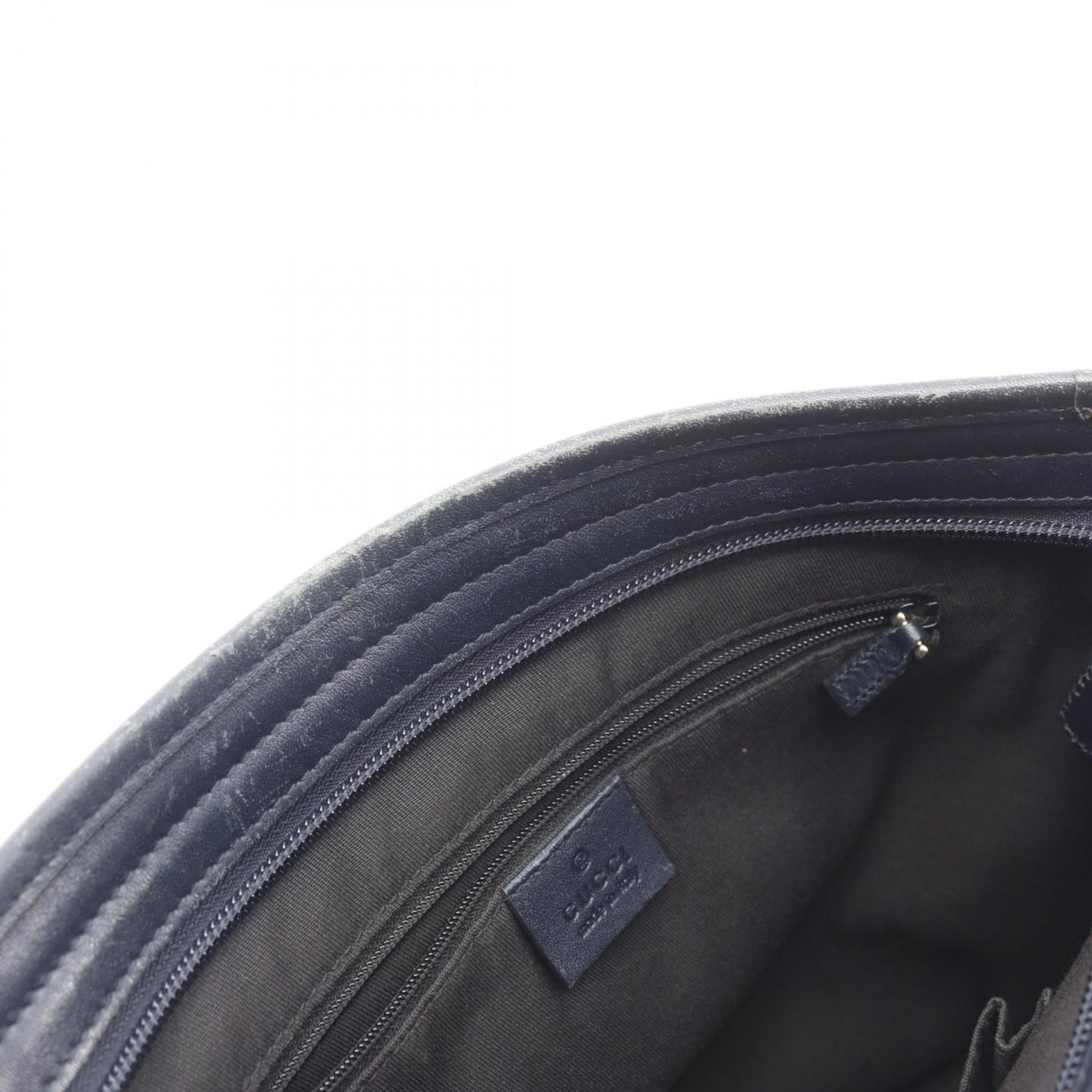 Gucci Beige Navy Gg Supreme Leather Shoulder Bag ( )