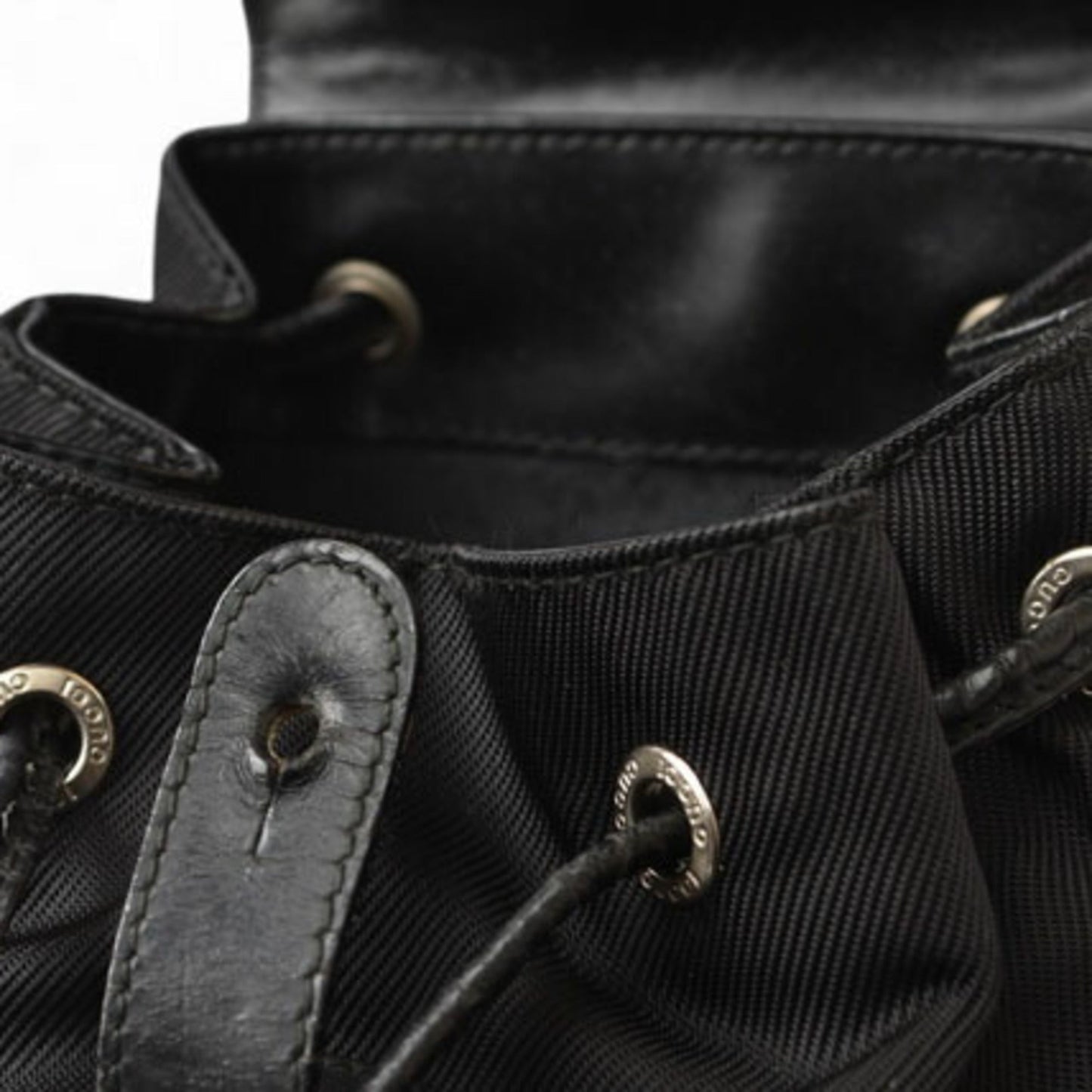 Gucci Black Leather Backpack ( )