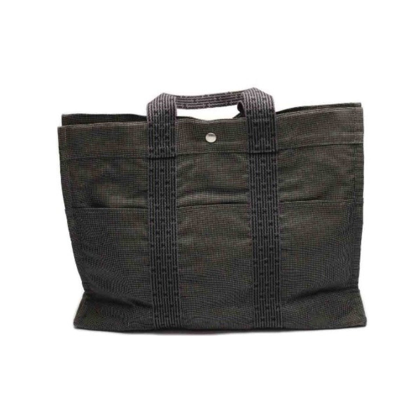 Hermes Her Line Gray Canvas Tote Bag ( )