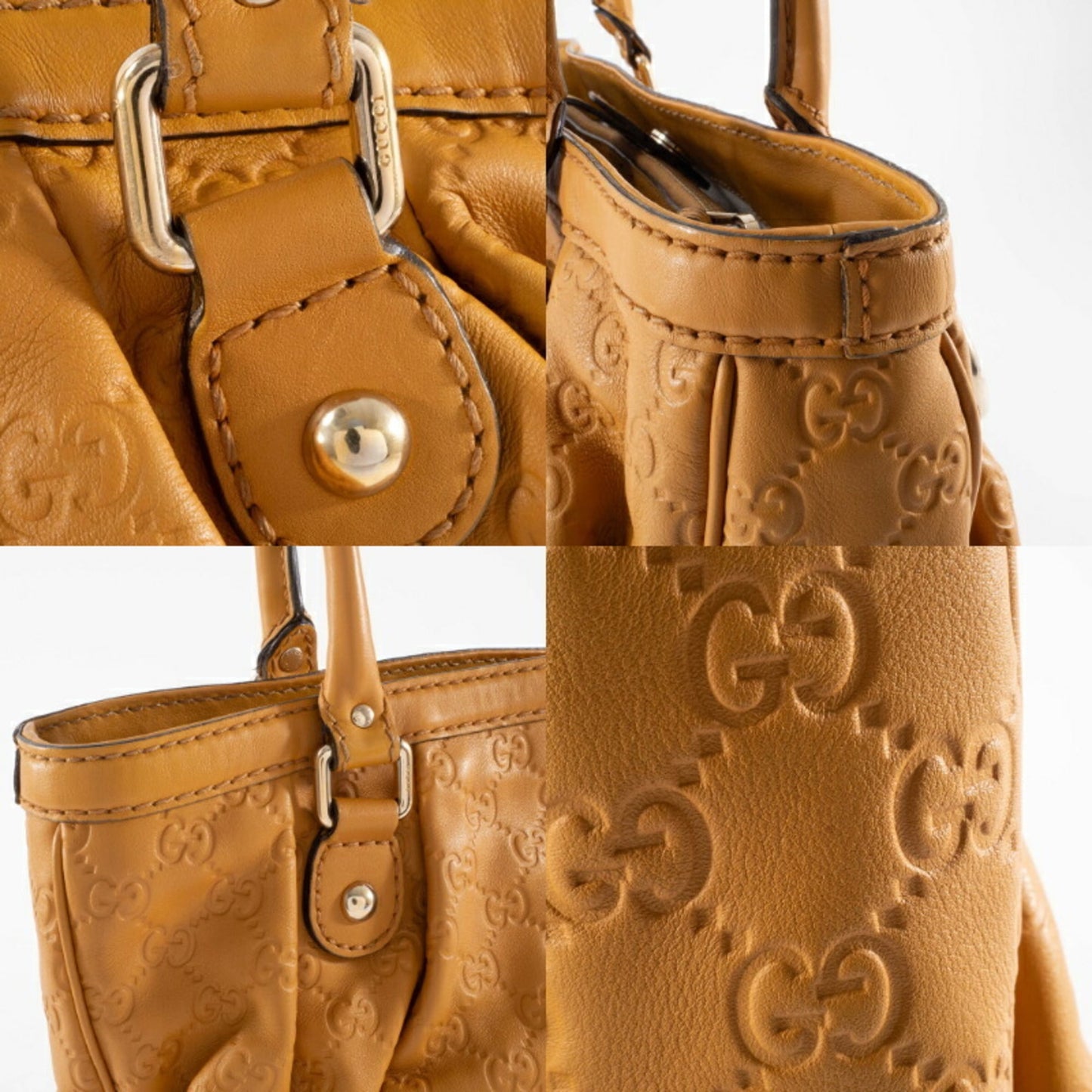 Gucci Brown Leather Handbag ( )