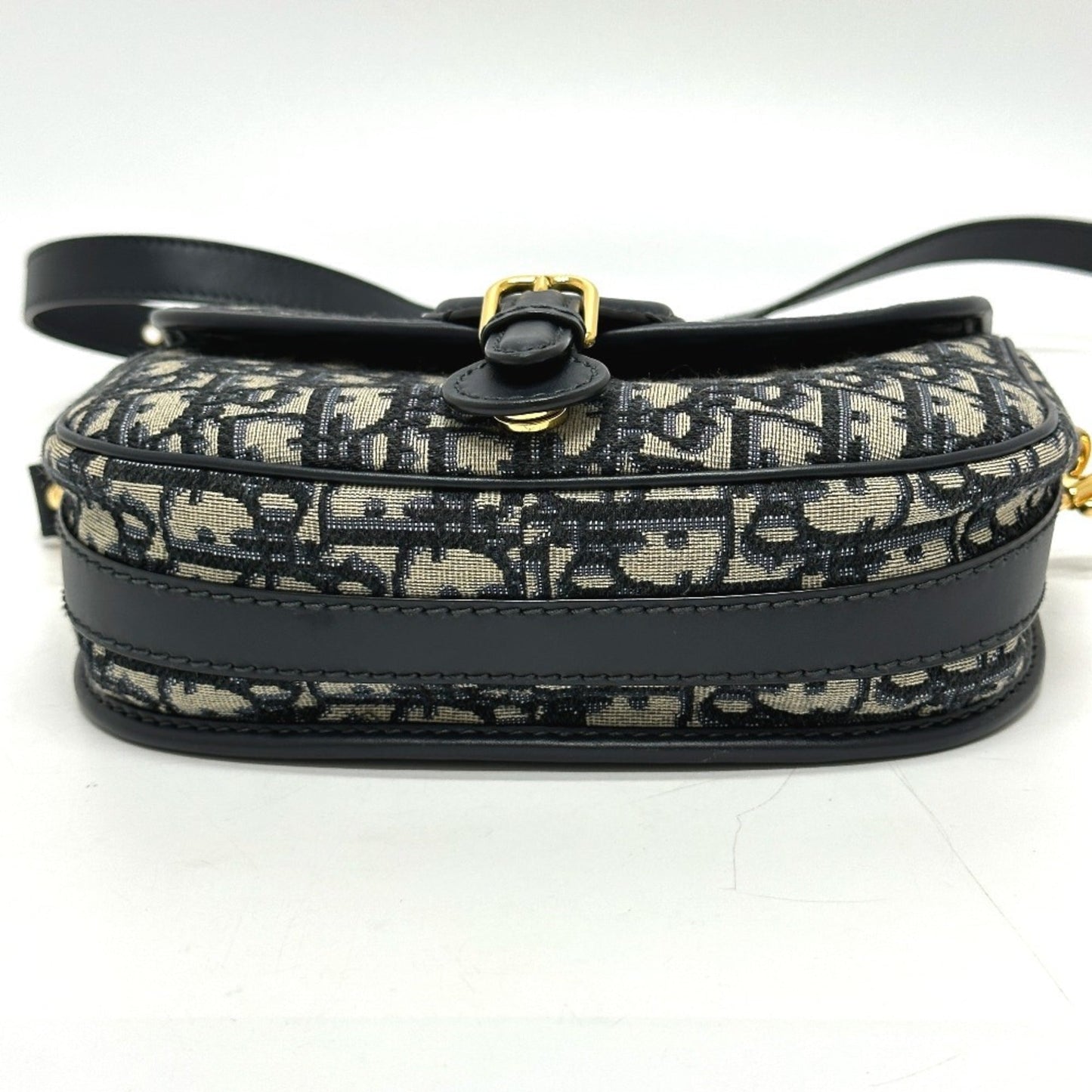 Christian Dior Gray Leather Shoulder Bag ()