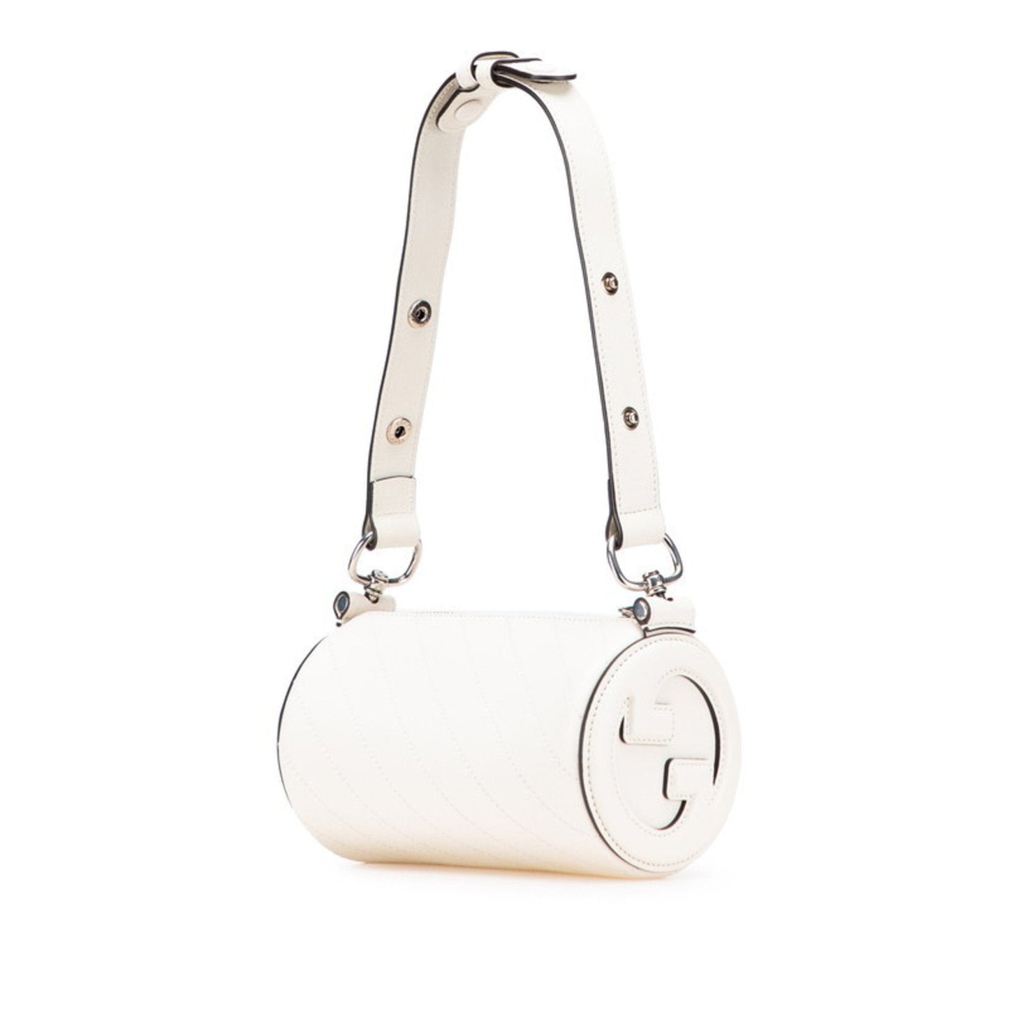Gucci White Leather Handbag Shoulder Bag ( )