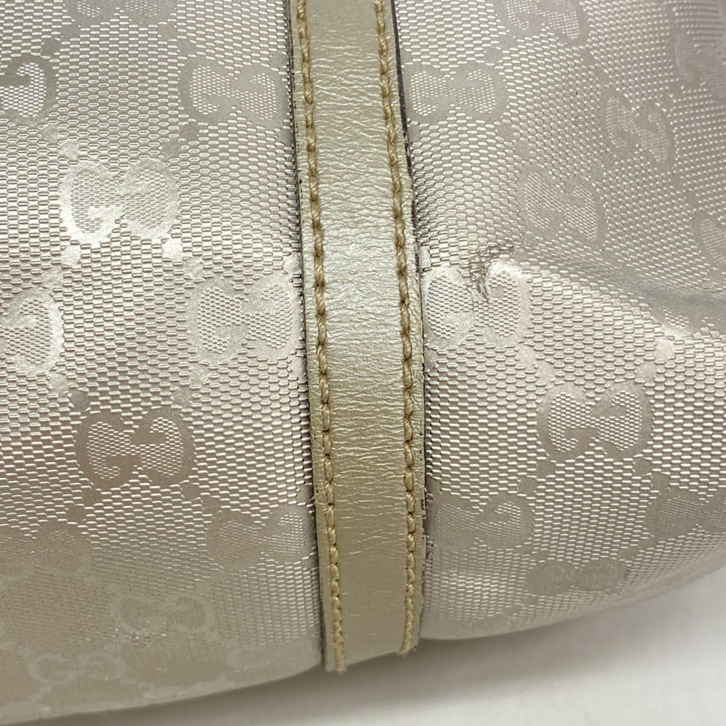 Gucci Silver Pvc Tote Bag ( )