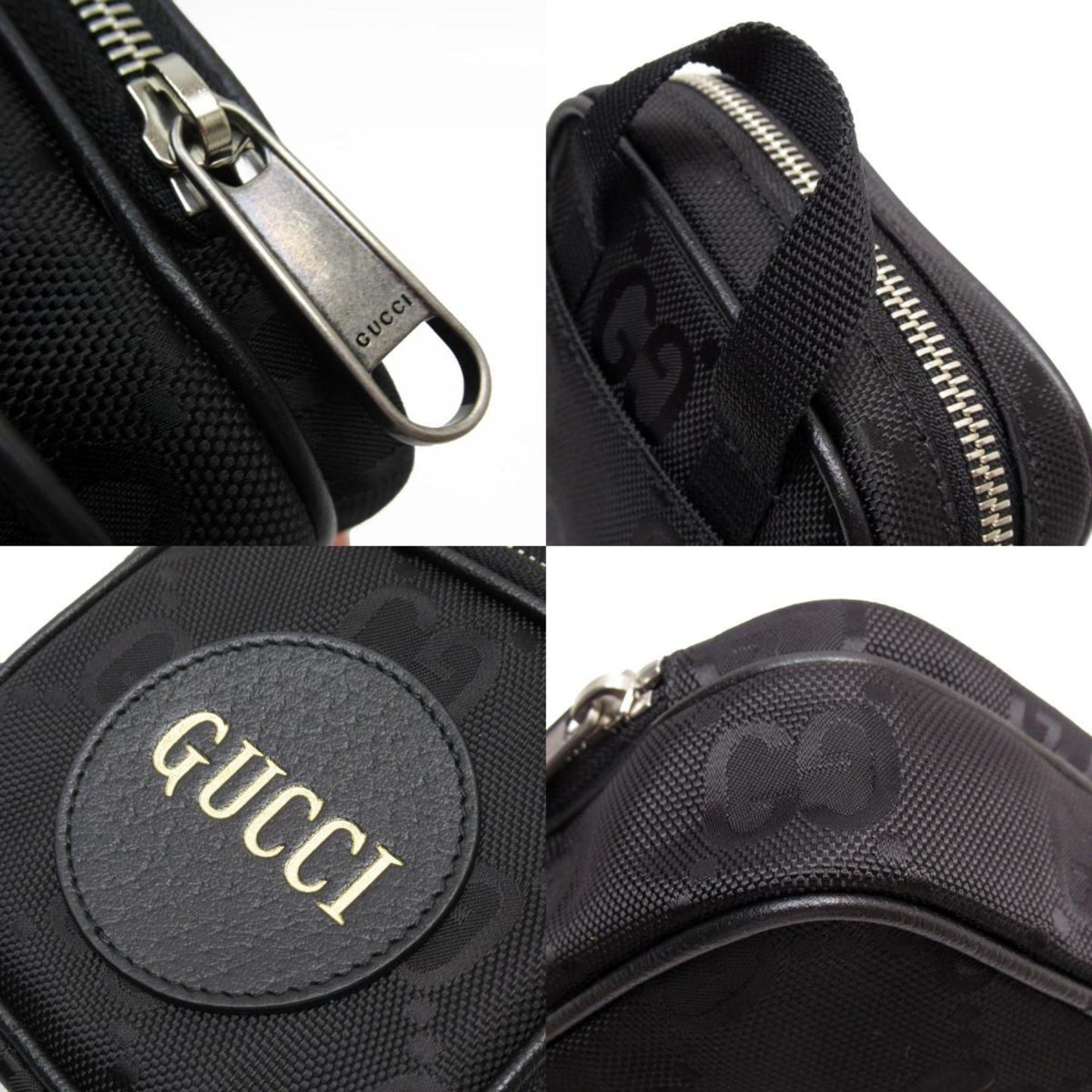 Gucci Black Canvas Shoulder Bag ( )