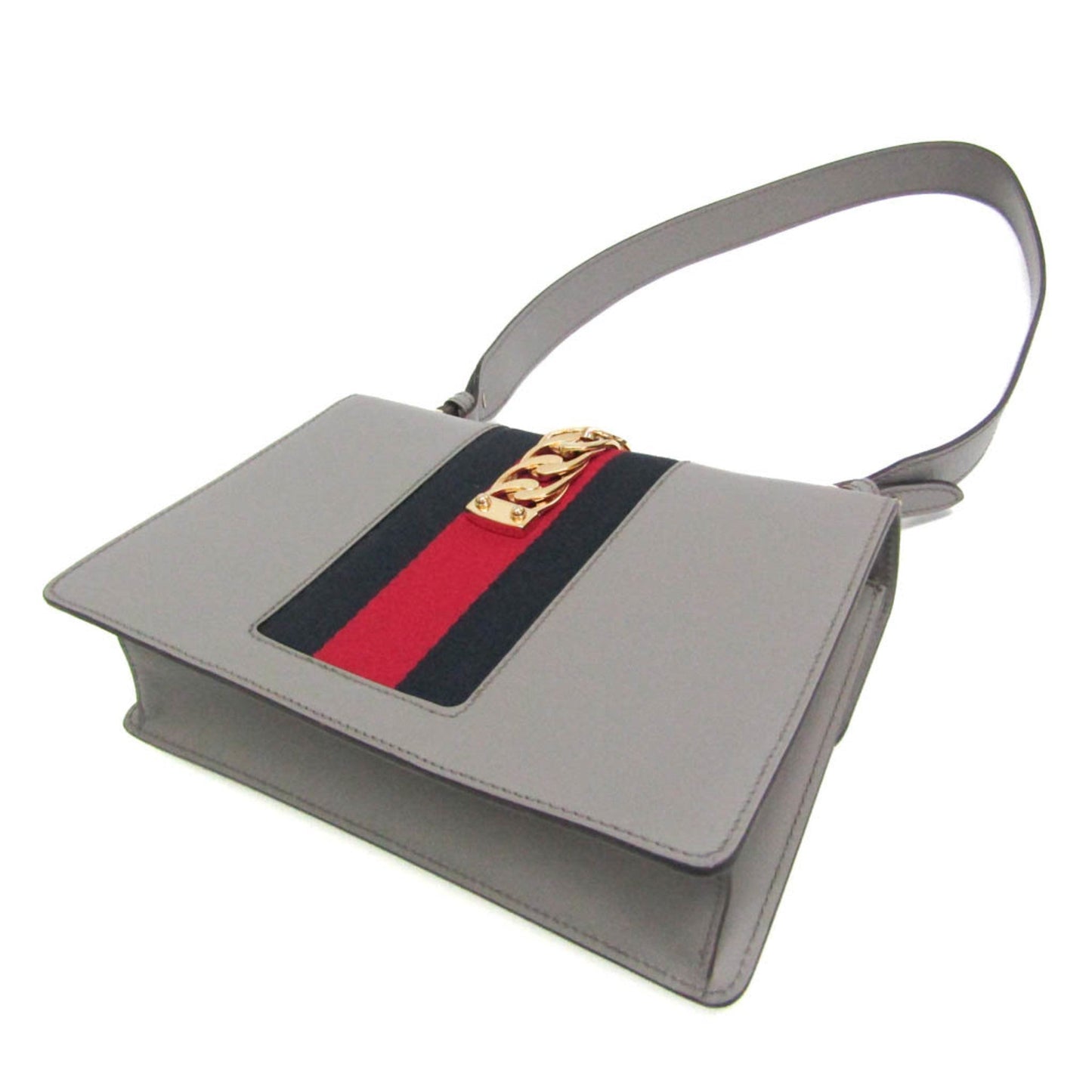 Gucci Gray Leather Shoulder Bag ( )