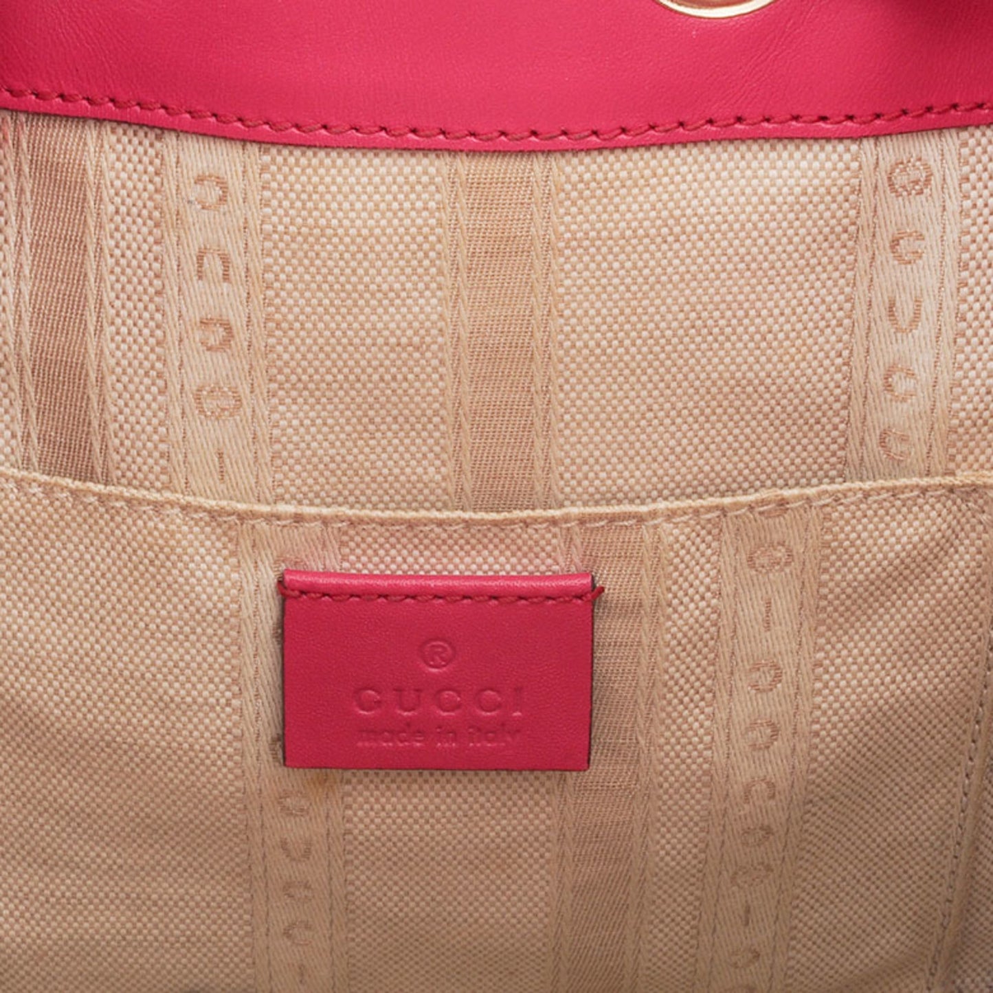 Gucci Pink Leather Shoulder Bag ( )