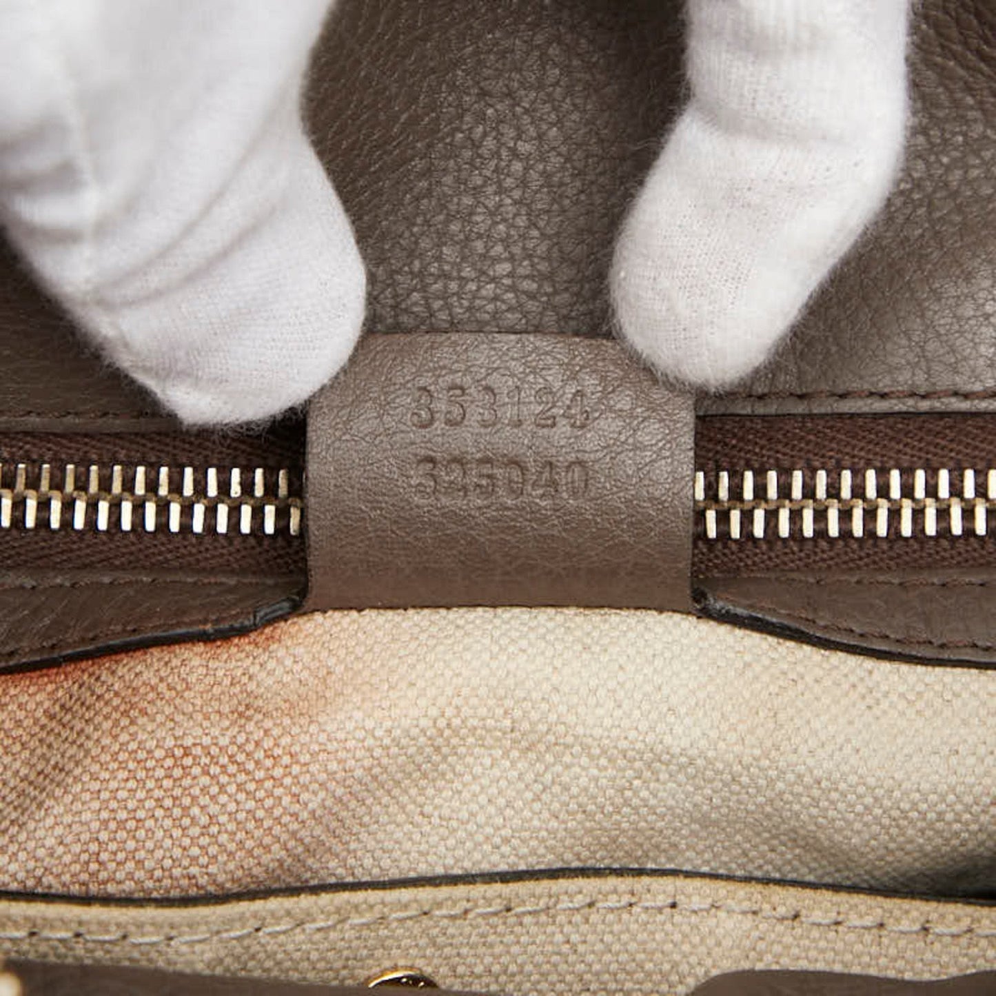 Gucci Brown Leather Handbag Shoulder Bag ( )