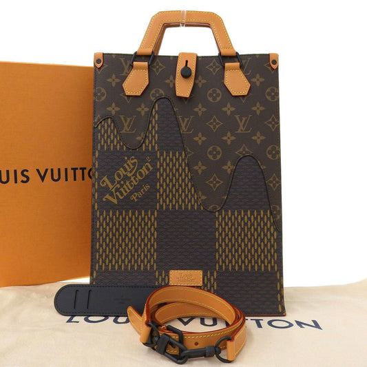 Louis Vuitton Damier Ebene Giant Mini Tote 2WAY Bag Louis Vuitton Squared