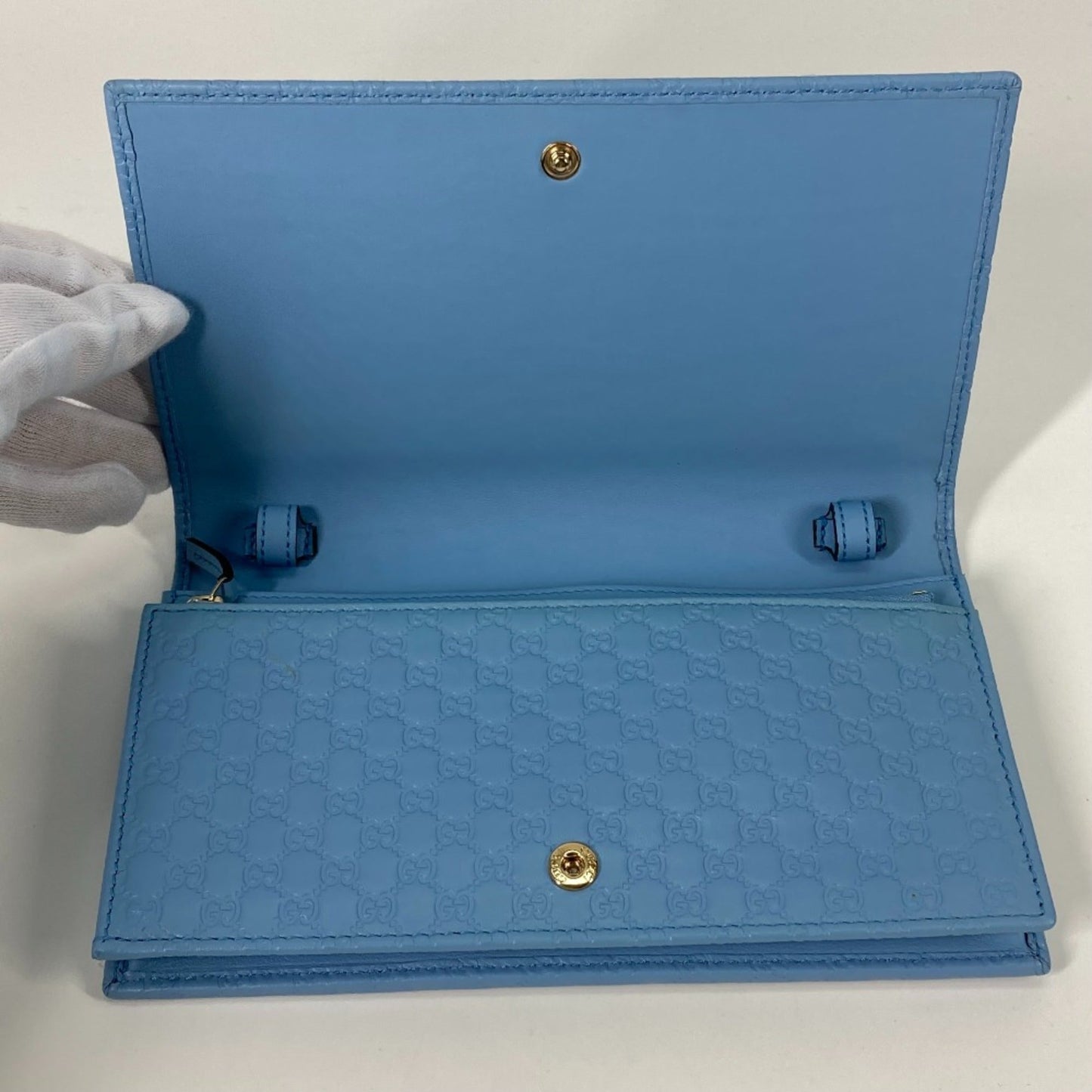 Gucci Blue Leather Shoulder Bag ( )