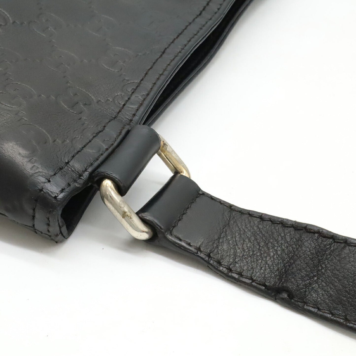 Gucci Black Leather Shoulder Bag ( )