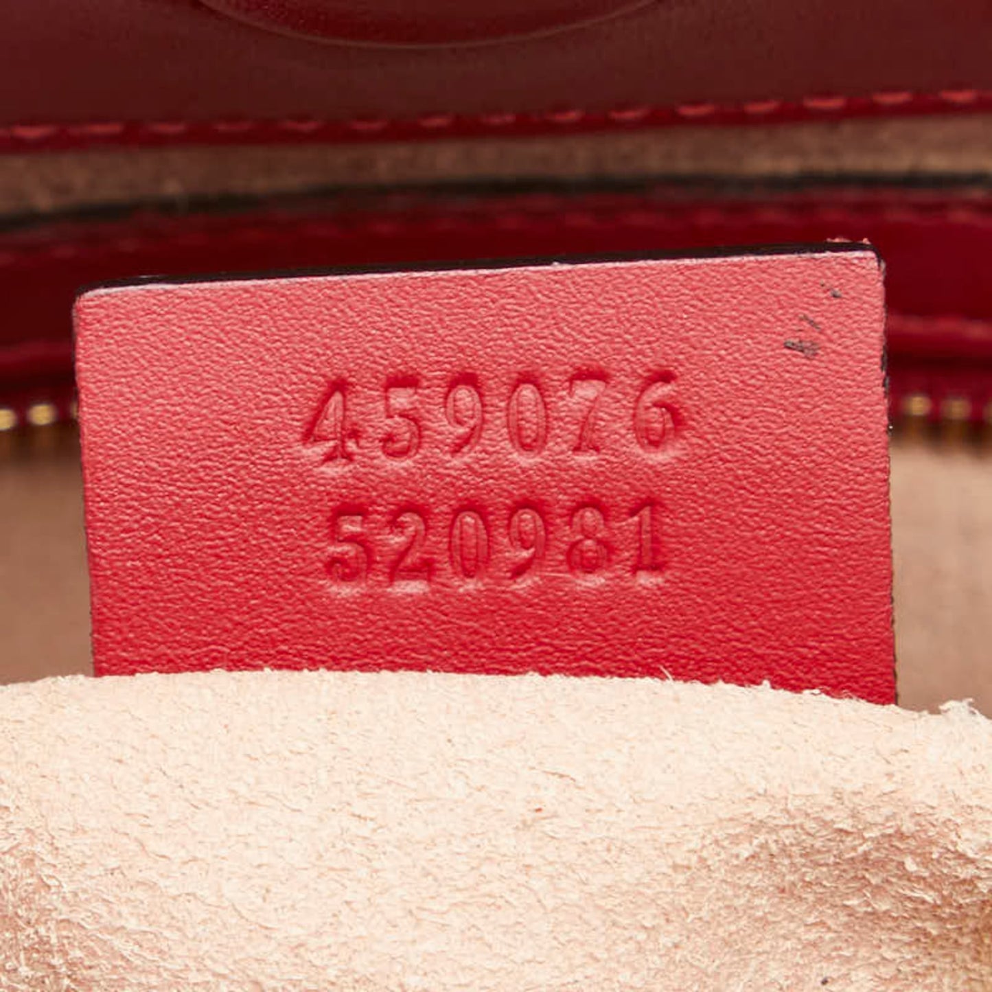 Gucci Red Color Leather Handbag Shoulder Bag ( )