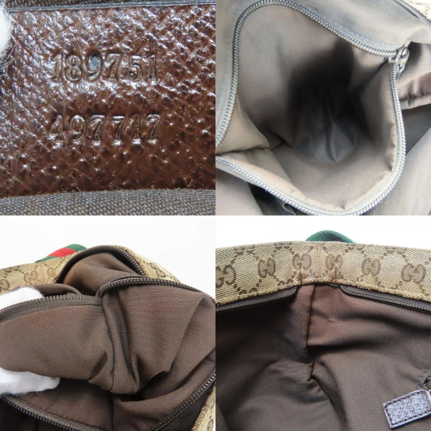 Gucci Beige Gg Canvas Shoulder Bag ( )