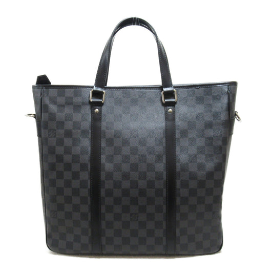 LOUIS VUITTON Tadao PM business bag Tote Bag Gray Damier graphite PVC coated canvas