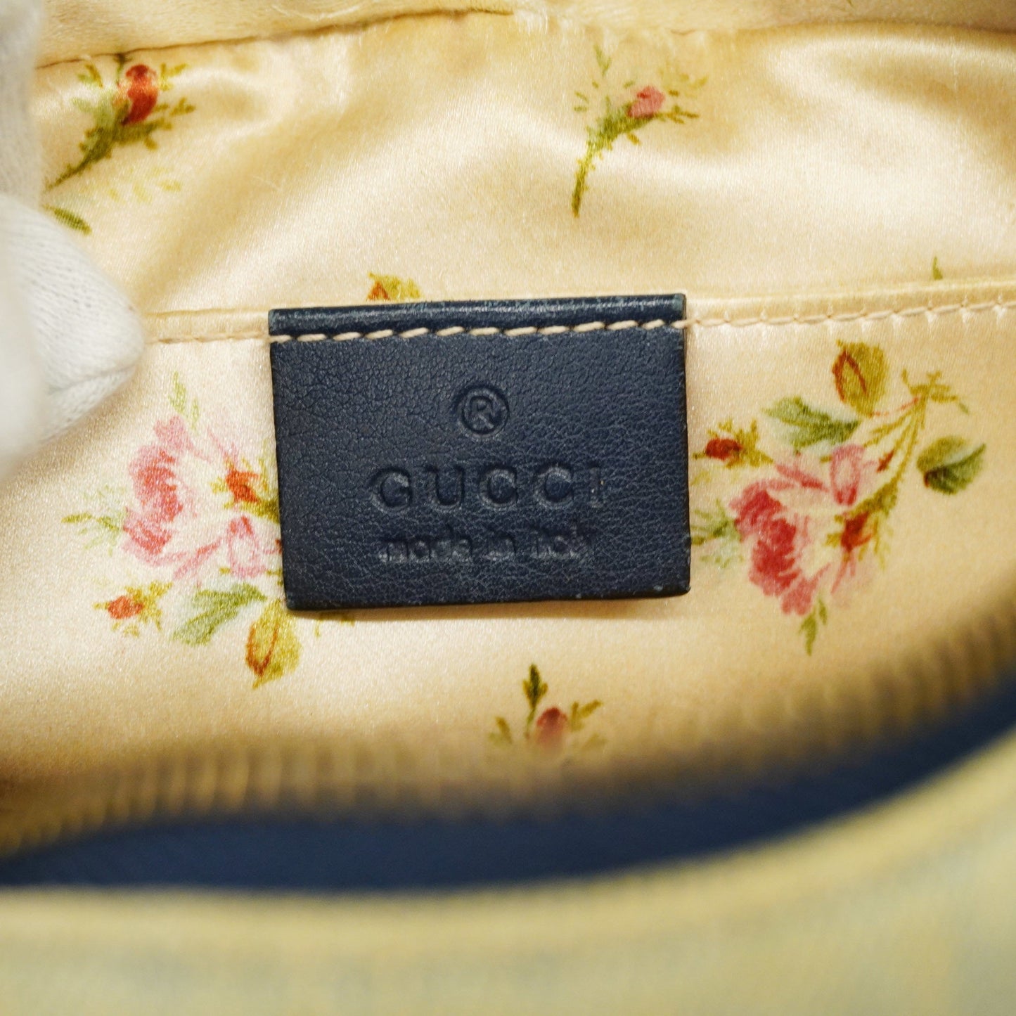 GUCCI Auth  GG Marmont Shoulder Bag Velor 447632 Women's Denim Light Blue