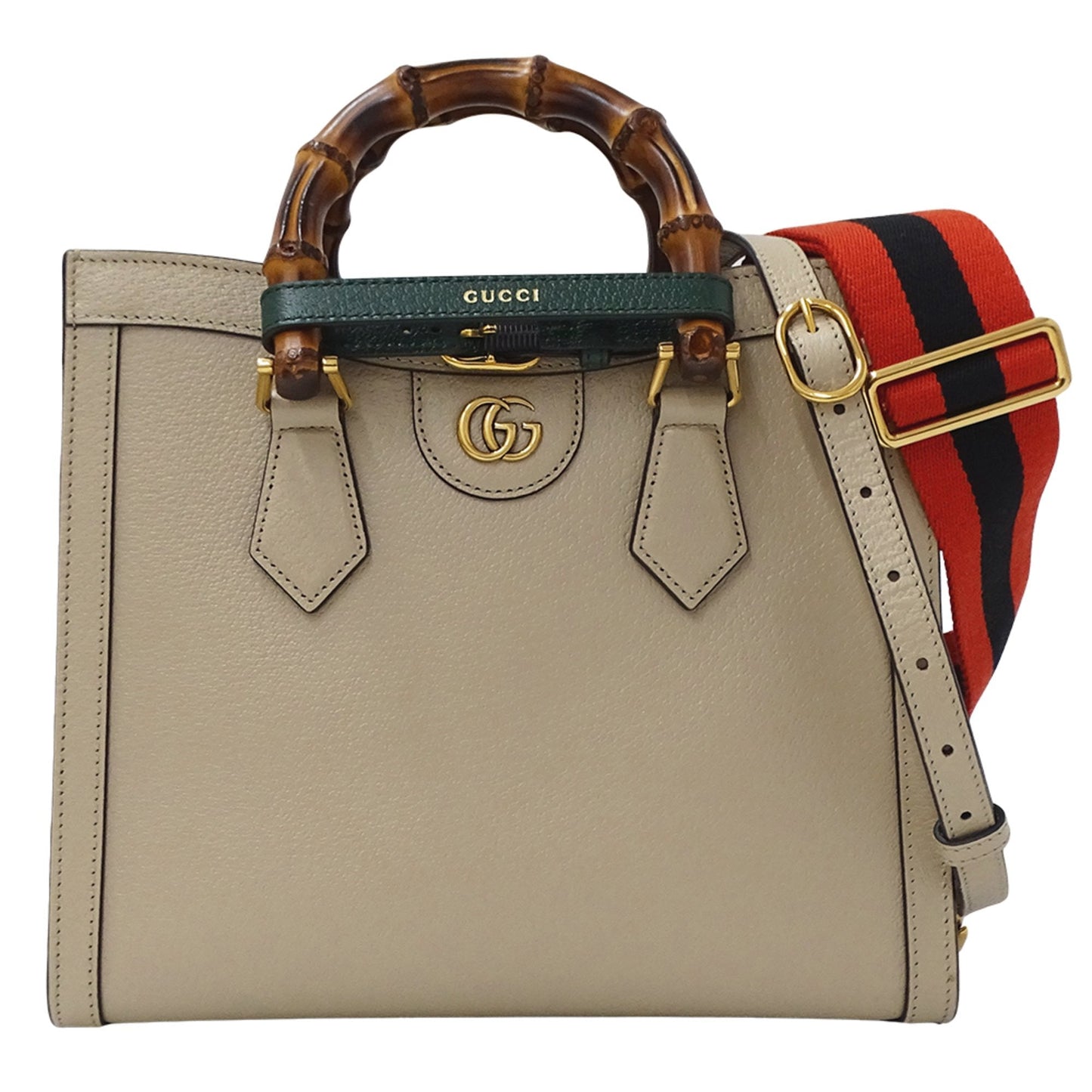 Gucci Beige Leather Handbag Shoulder Bag ( )