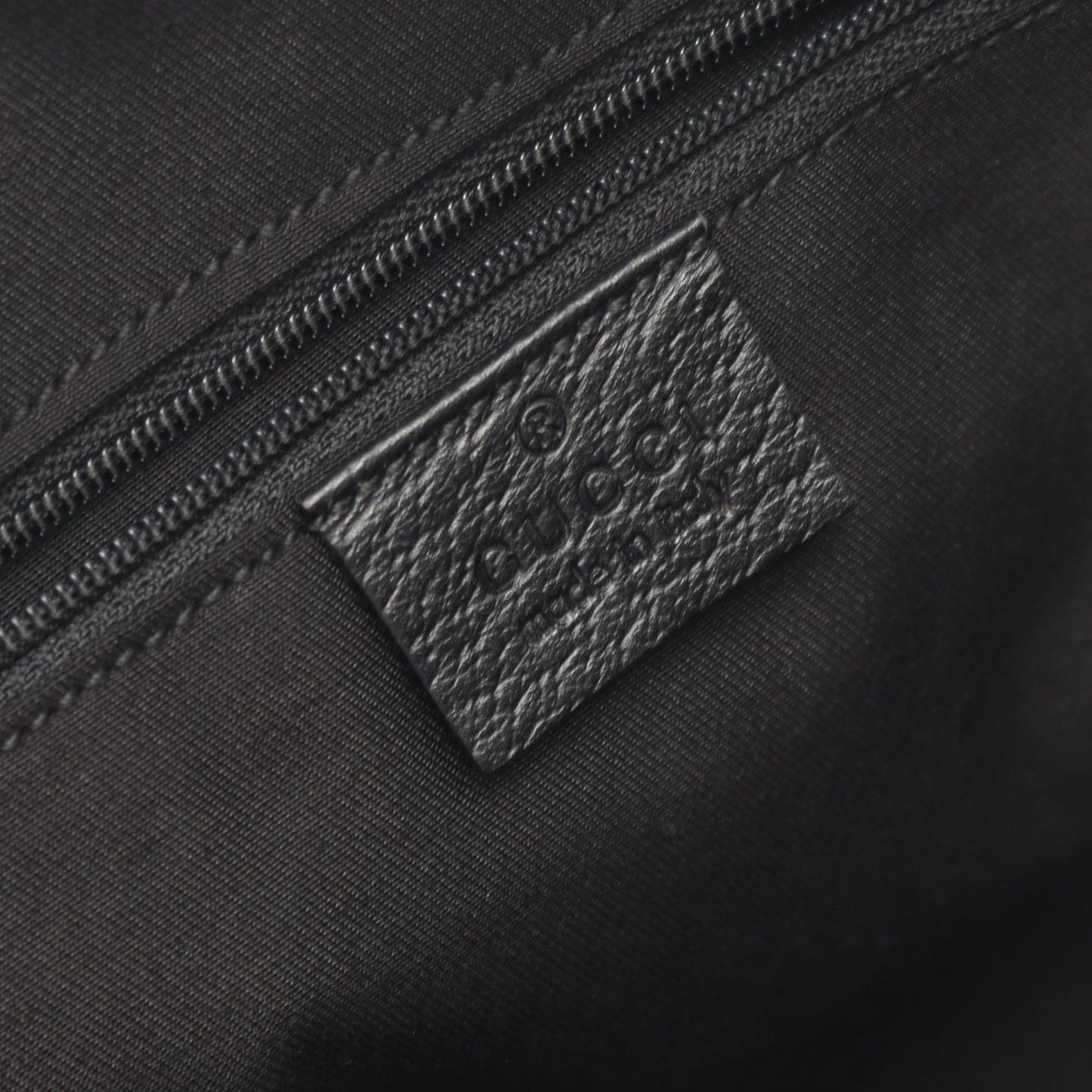 Gucci Black Gg Canvas Leather Tote Bag ( )
