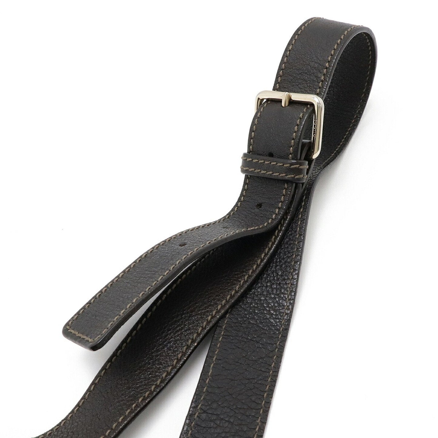 Gucci Dark Brown Leather Shoulder Bag ( )