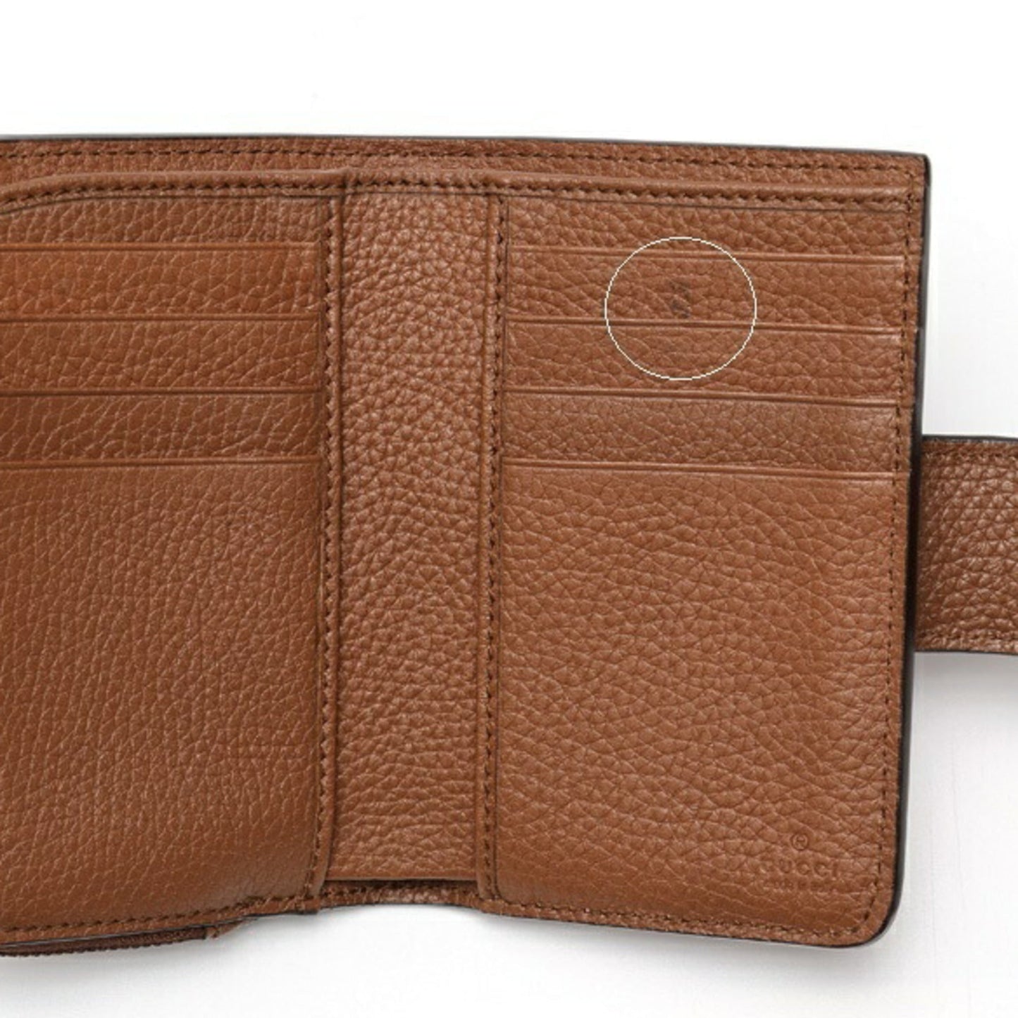 Gucci Brown Leather Wallet (Bi-Fold) ( )