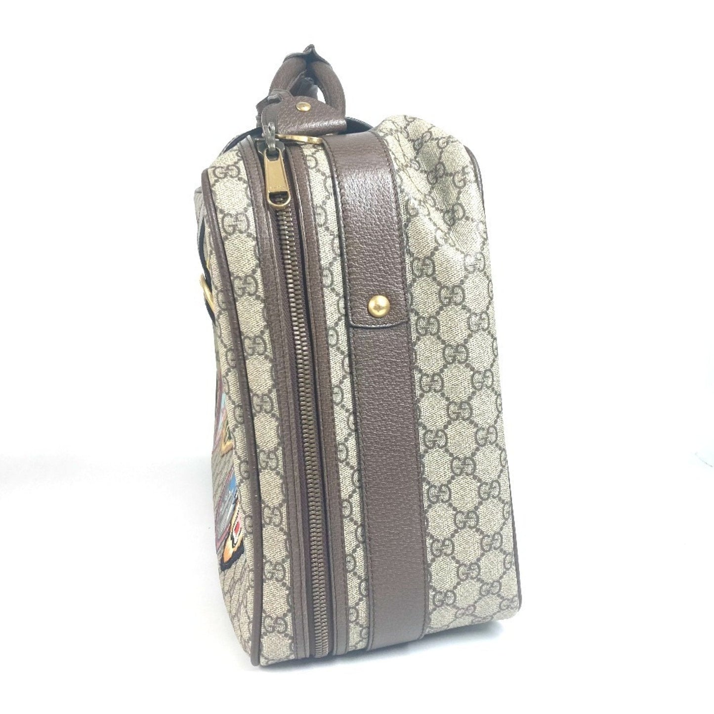 Gucci Beige Multi-Color Gg Supreme Boston Bag ( )