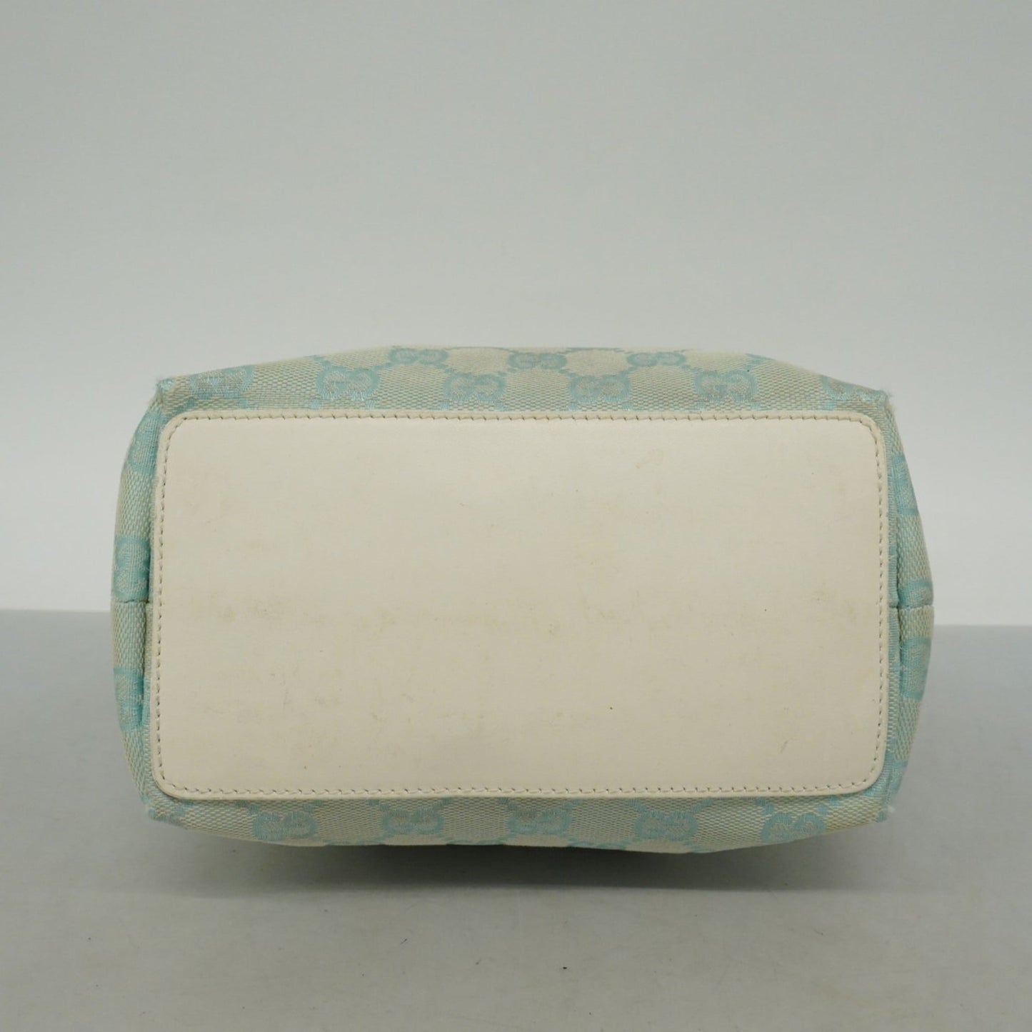 Gucci Light Blue White Canvas Tote Bag ( )