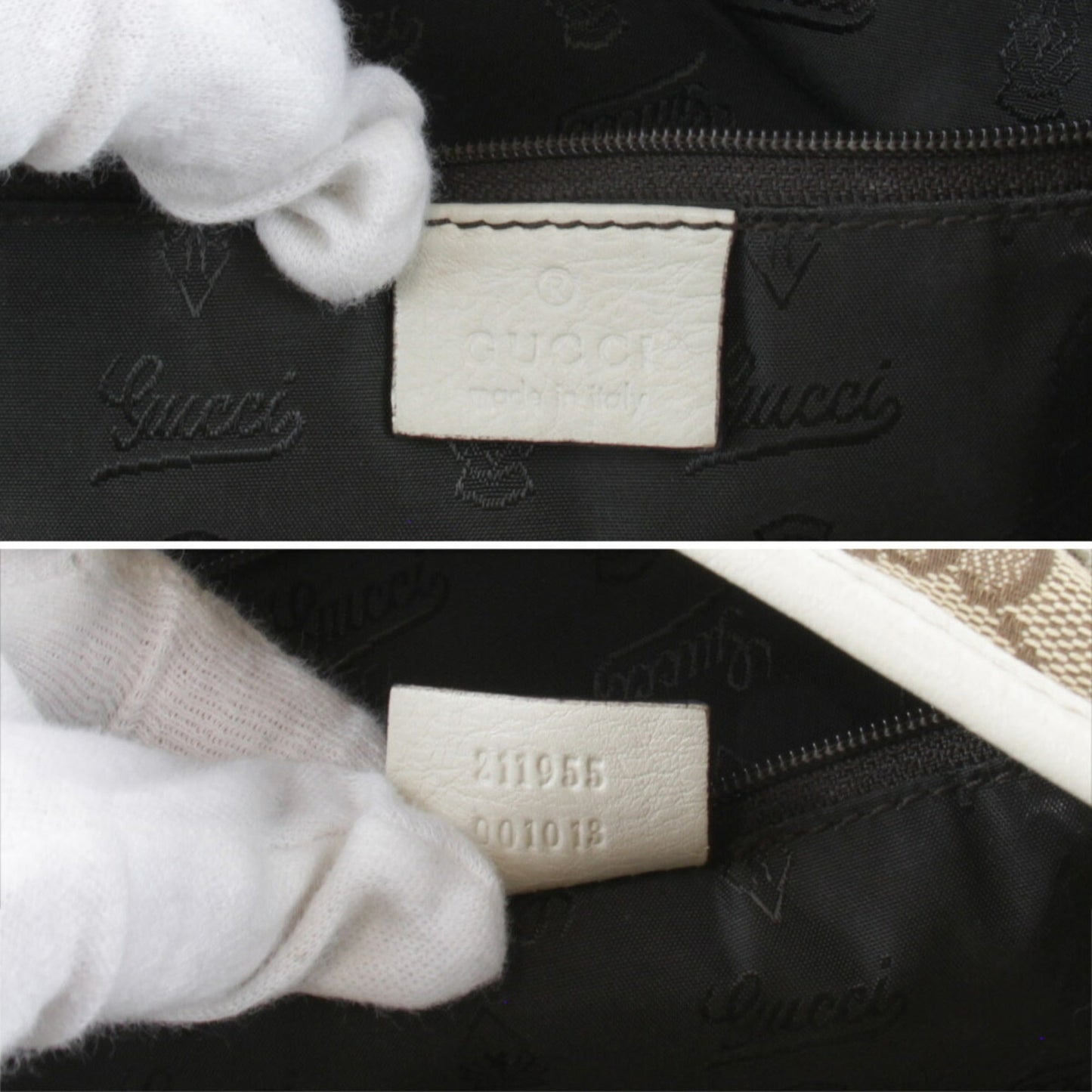 Gucci Beige Gg Canvas Tote Bag ( )