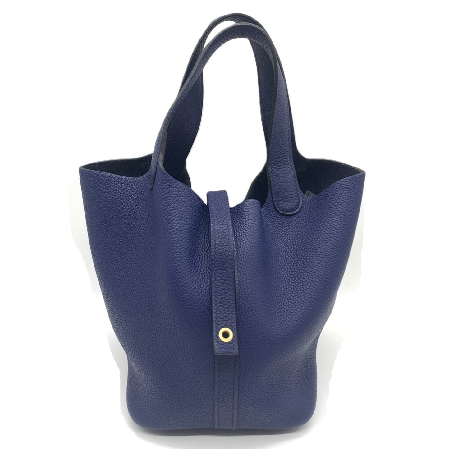 Hermes Picotin Bleu Saphir Togo Leather Handbag ( )