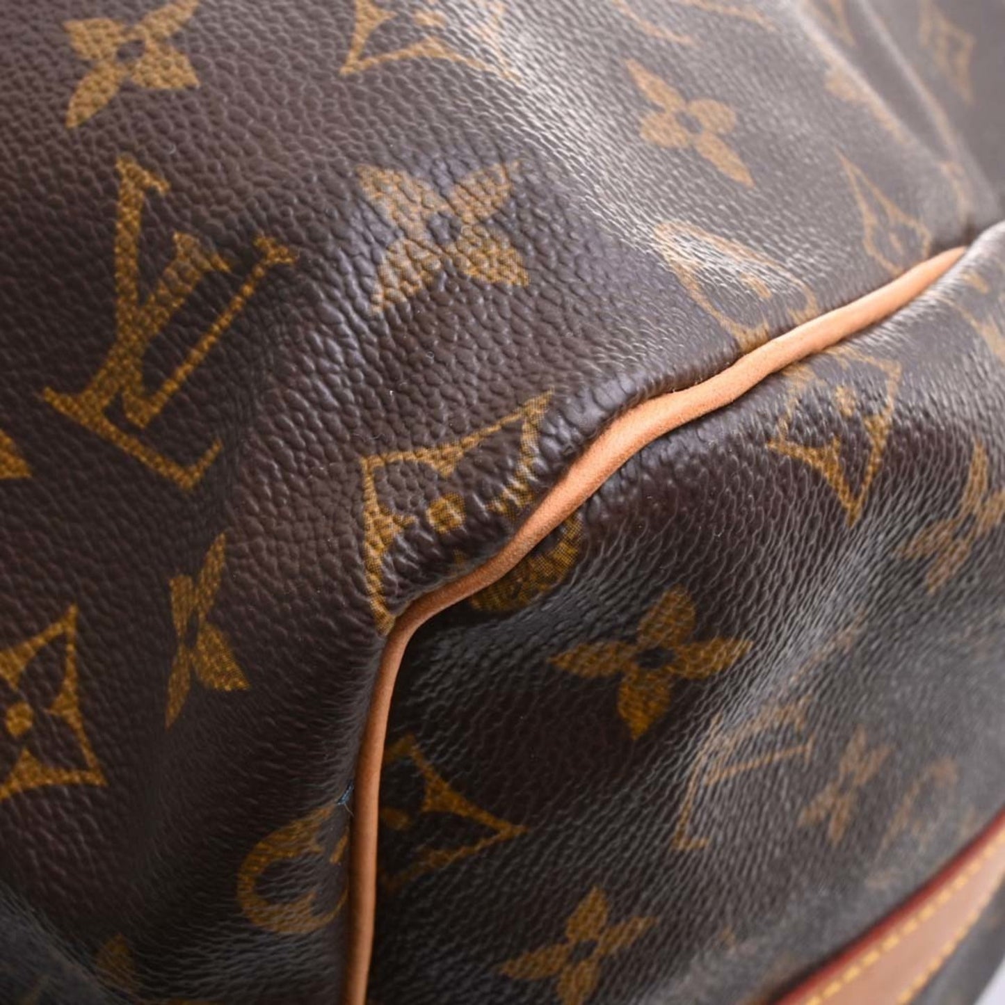 LOUIS VUITTON Monogram Keepall Bandouliere 55 Handbag Boston Bag Brown Women's