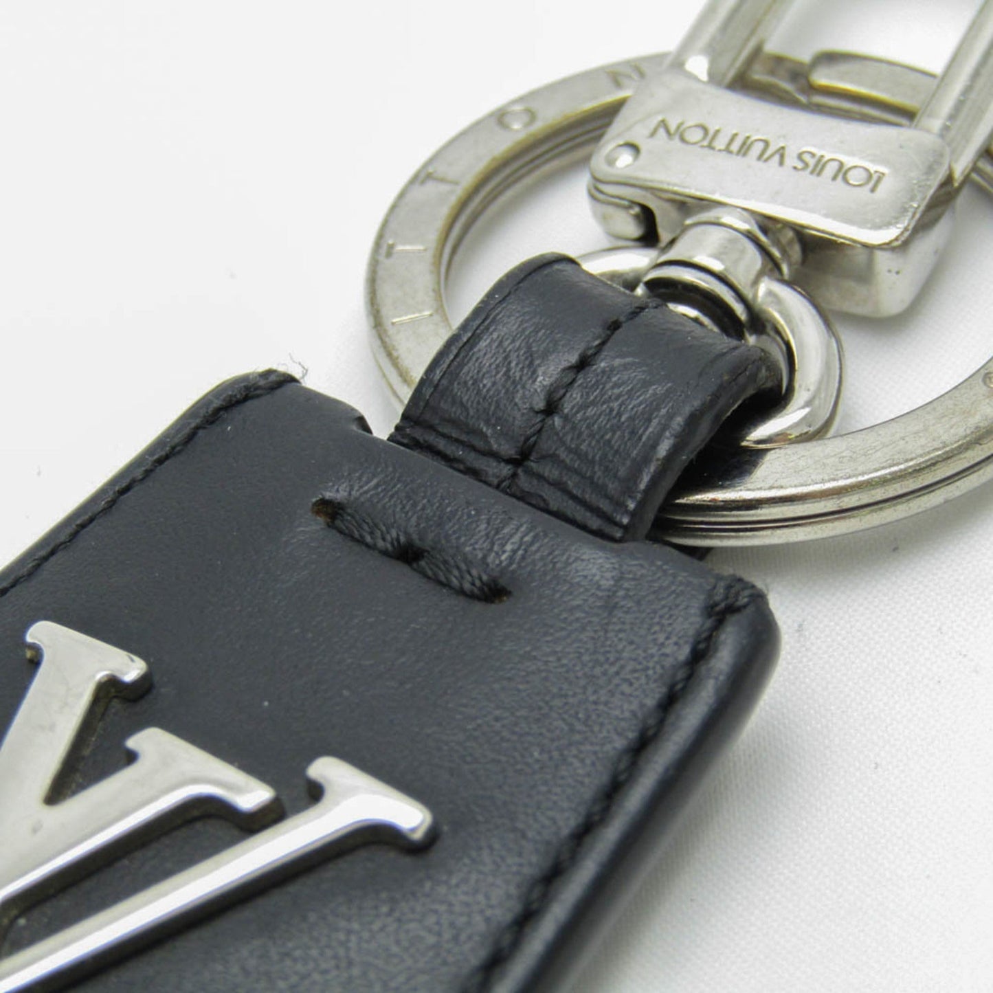 LOUIS VUITTON Cloche Cles Key Holder M68020 Keyring [Black,Silver]