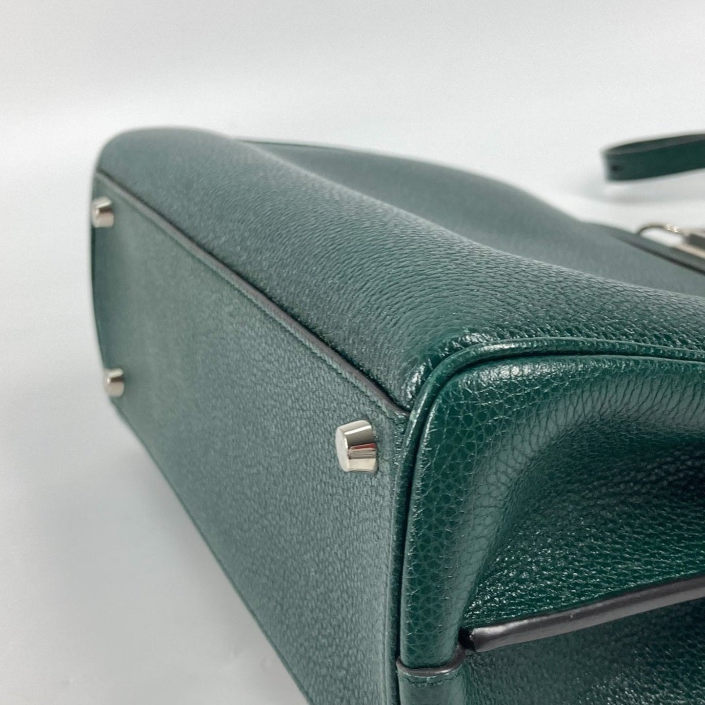 Gucci Green Leather Handbag Shoulder Bag ( )