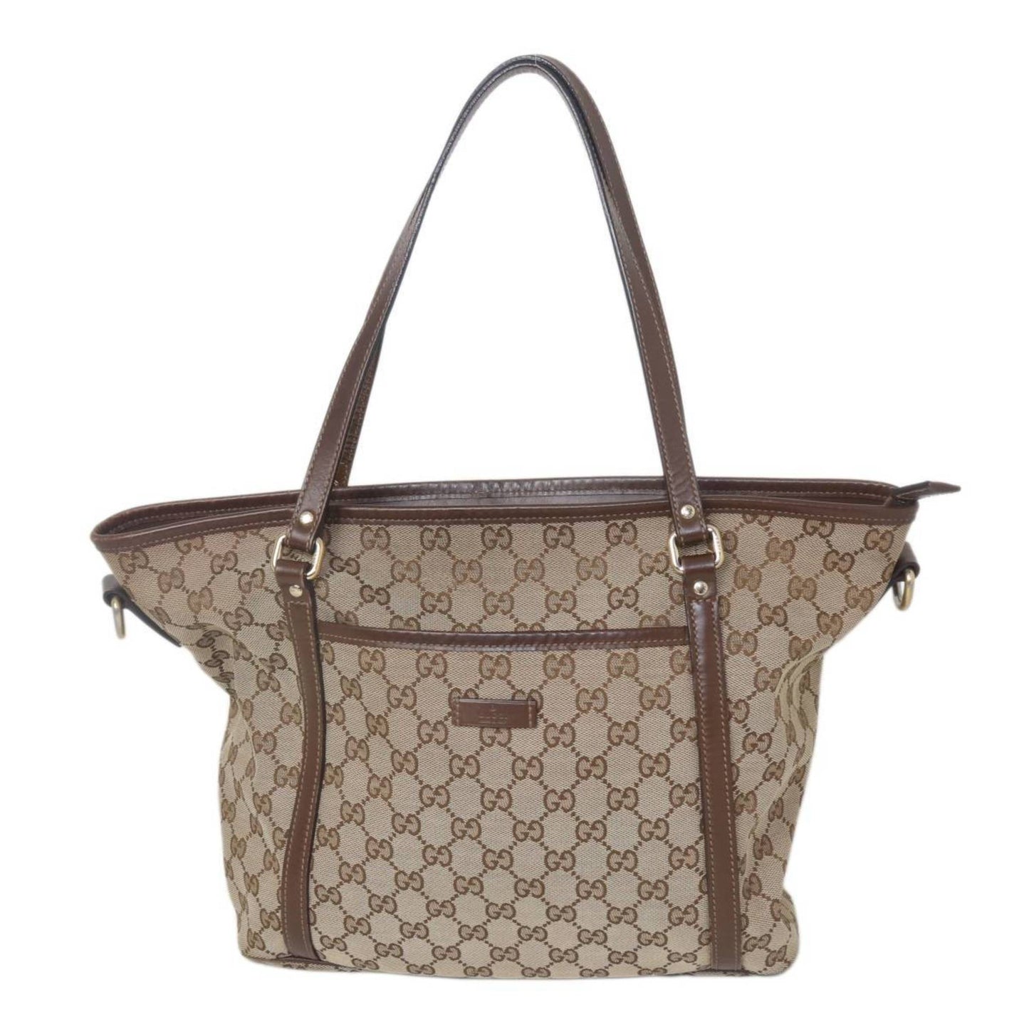 Gucci Beige Leather Tote Bag ( )