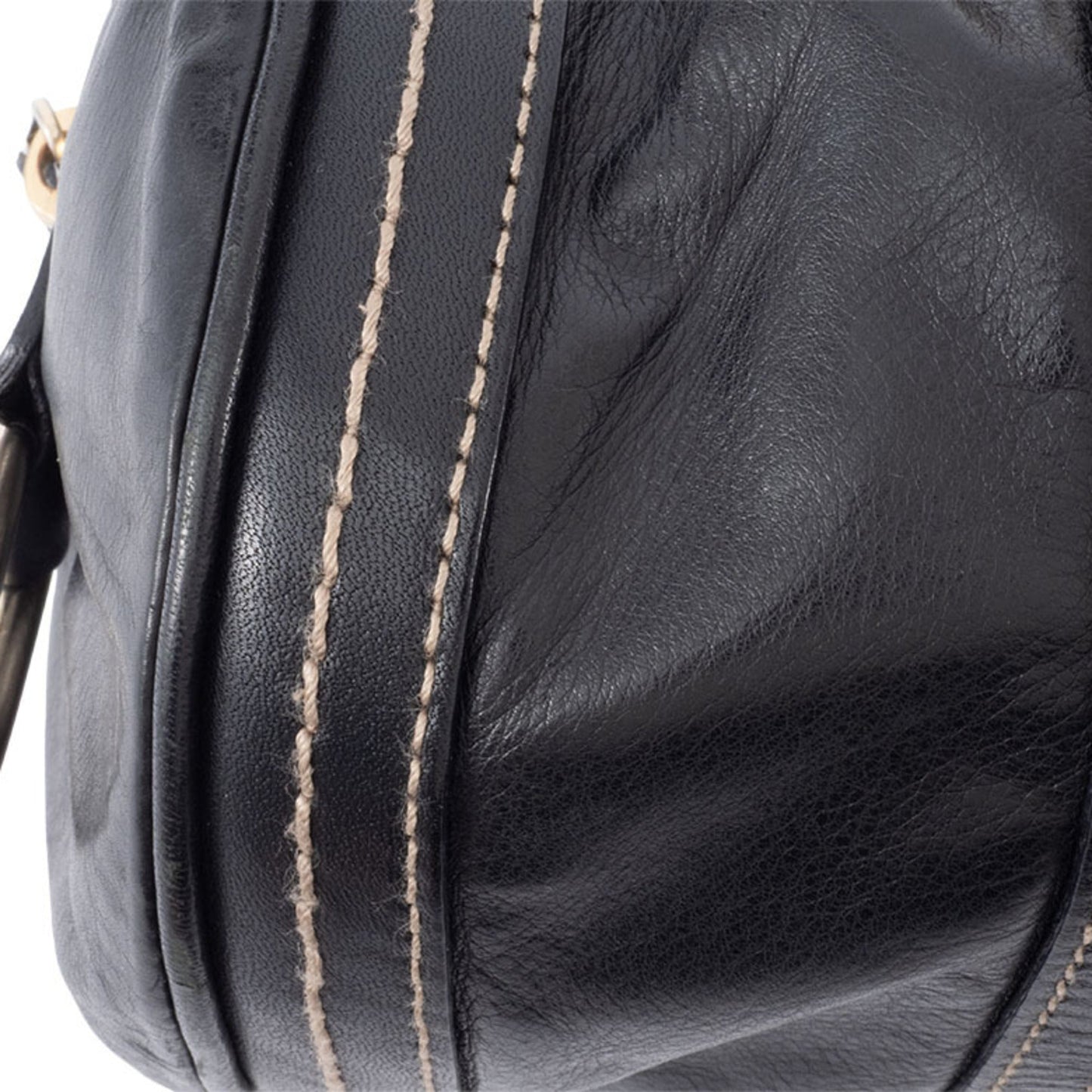 Gucci Hysteria Black Leather Boston Bag ( )