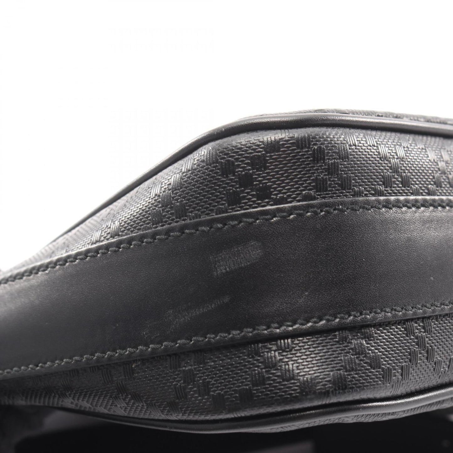 Gucci Black Coated Canvas Leather Shoulder Bag ( )