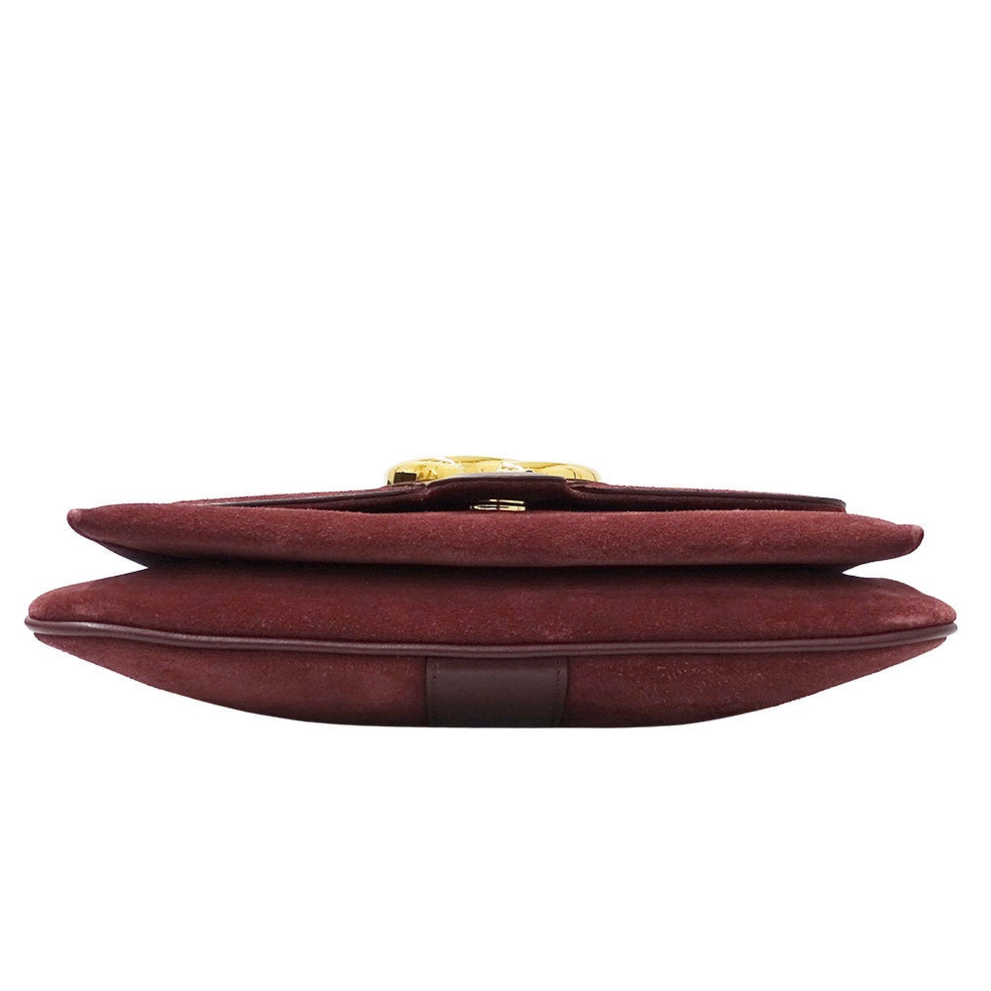 Gucci Bordeaux Suede Shoulder Bag ( )