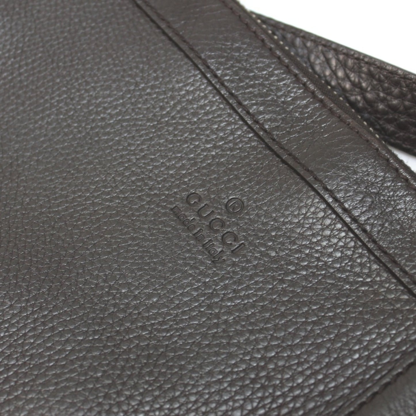 Gucci Dark Brown Leather Shoulder Bag ( )