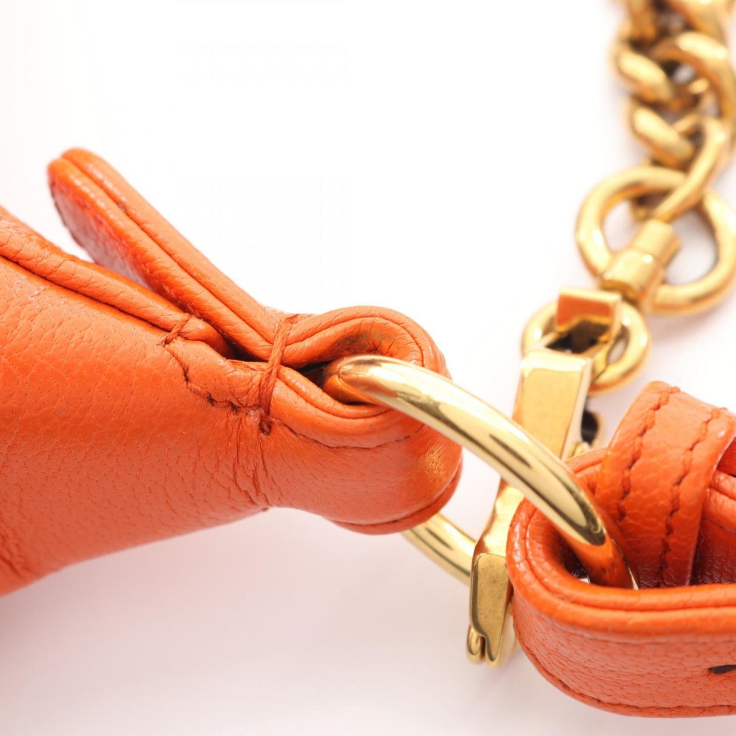 Gucci Orange Leather Shoulder Bag ( )