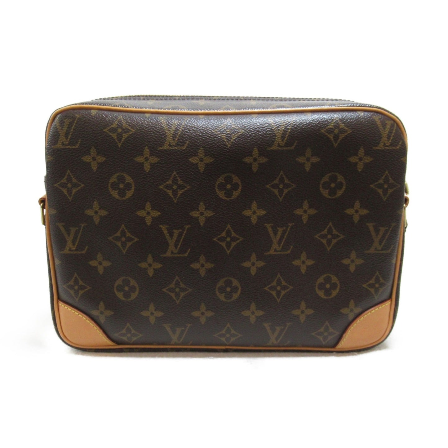 LOUIS VUITTON Nile Shoulder Bag Brown Monogram PVC coated canvas