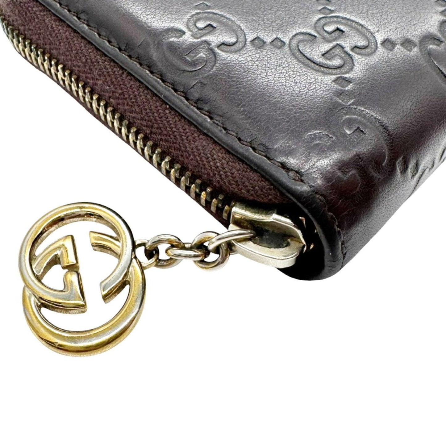 Gucci Brown Leather Long Wallet (Bi-Fold) ( )