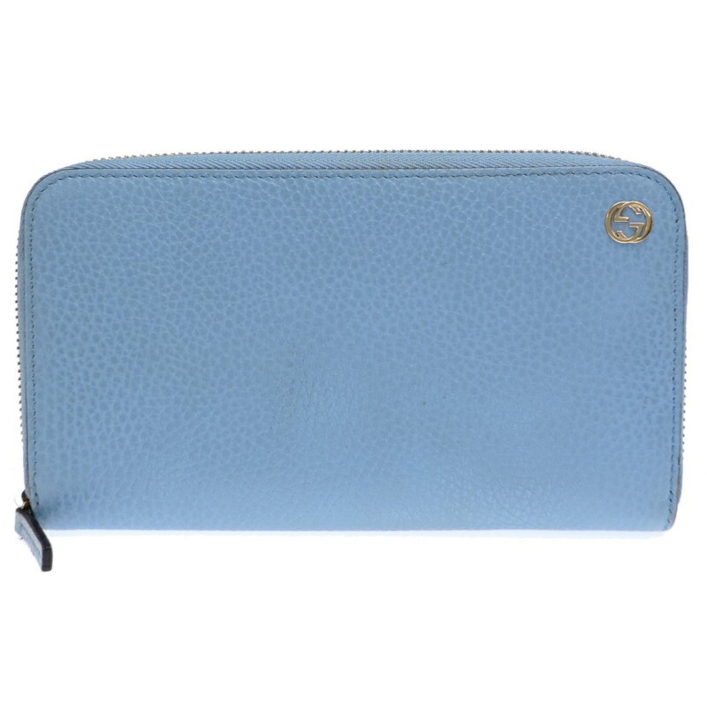 Gucci Sky Blue Leather Long Wallet (Bi-Fold) ( )
