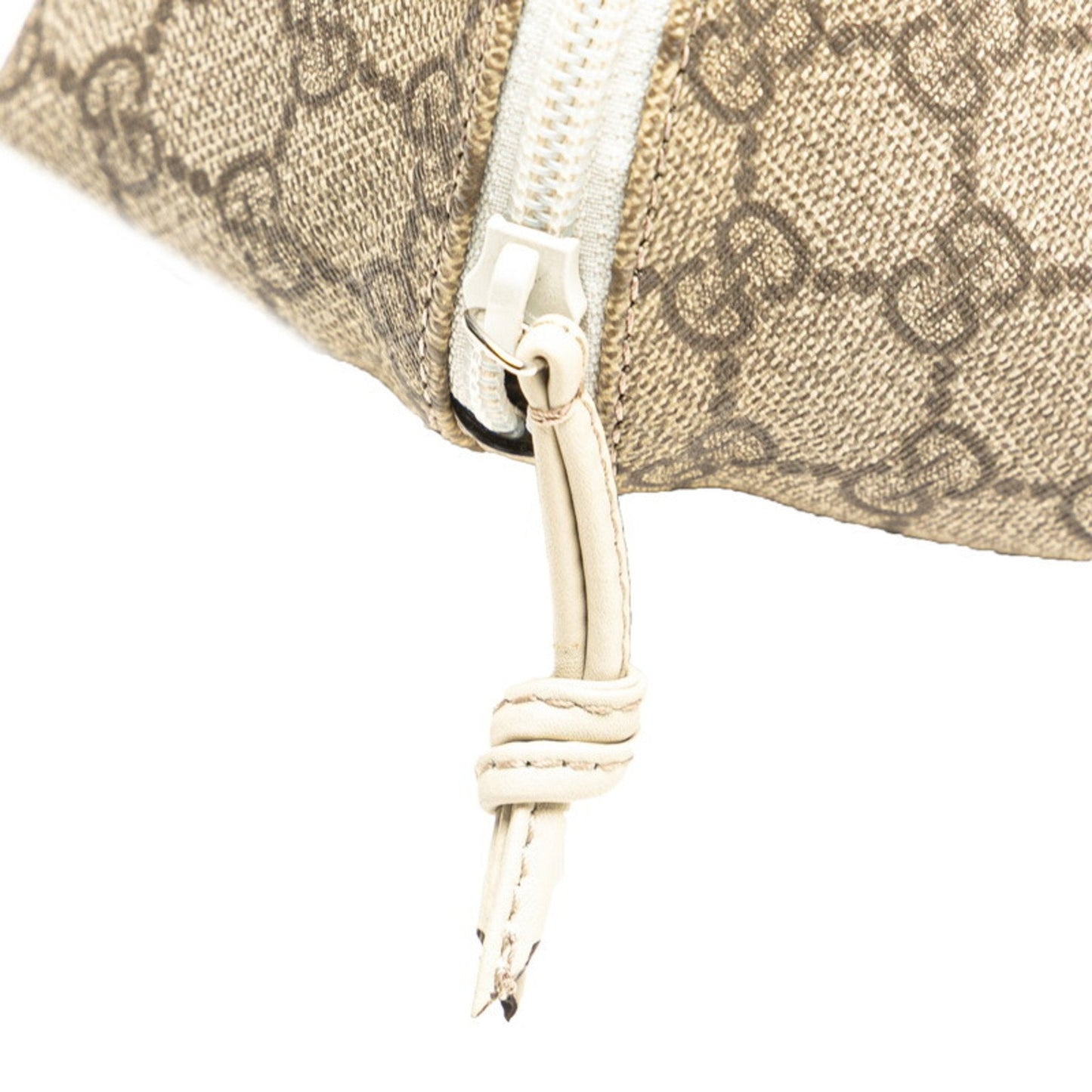 Gucci Beige Pvc Leather Handbag ( )