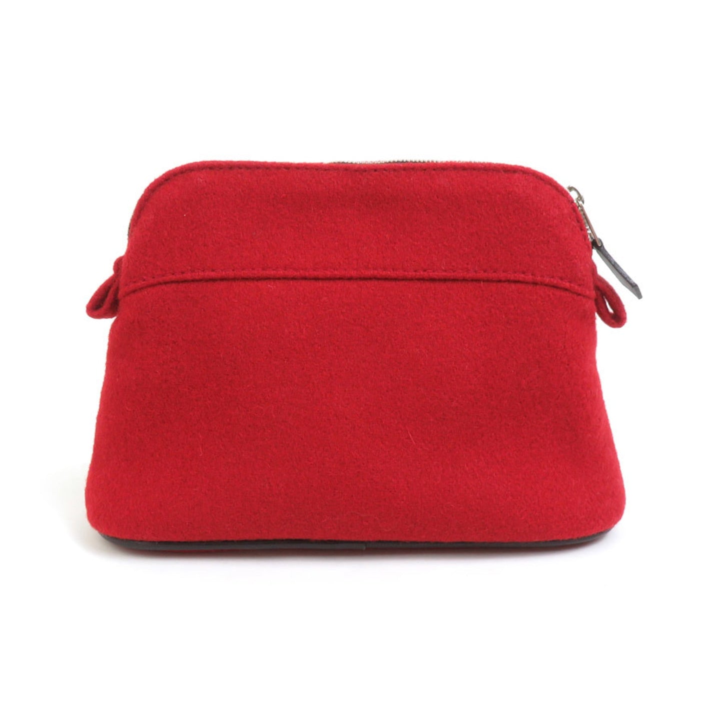 Hermes Dark Red Felt Pouch ( )